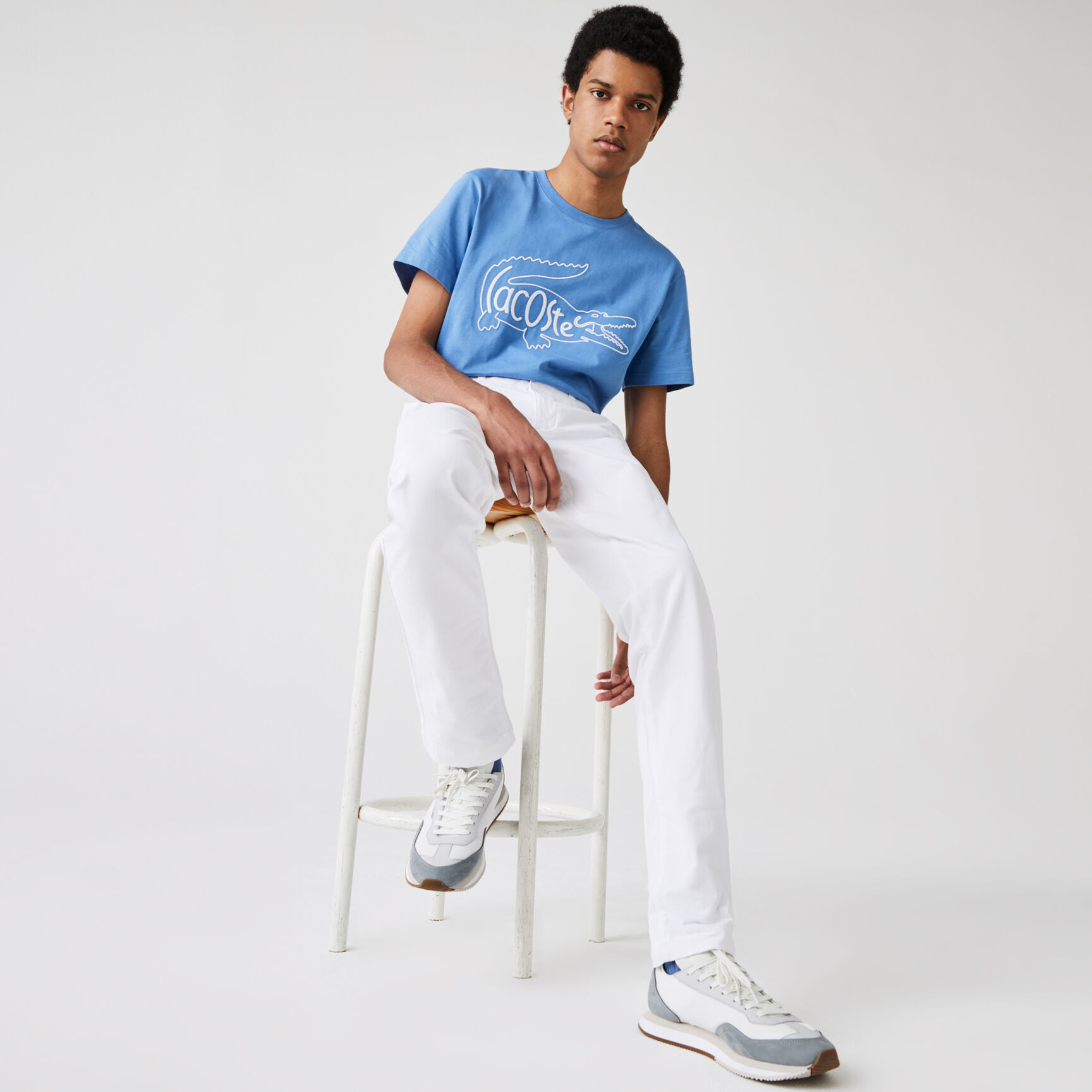 بنطال التشينو من الجبردين المرن بقصة ضيقة للرجال