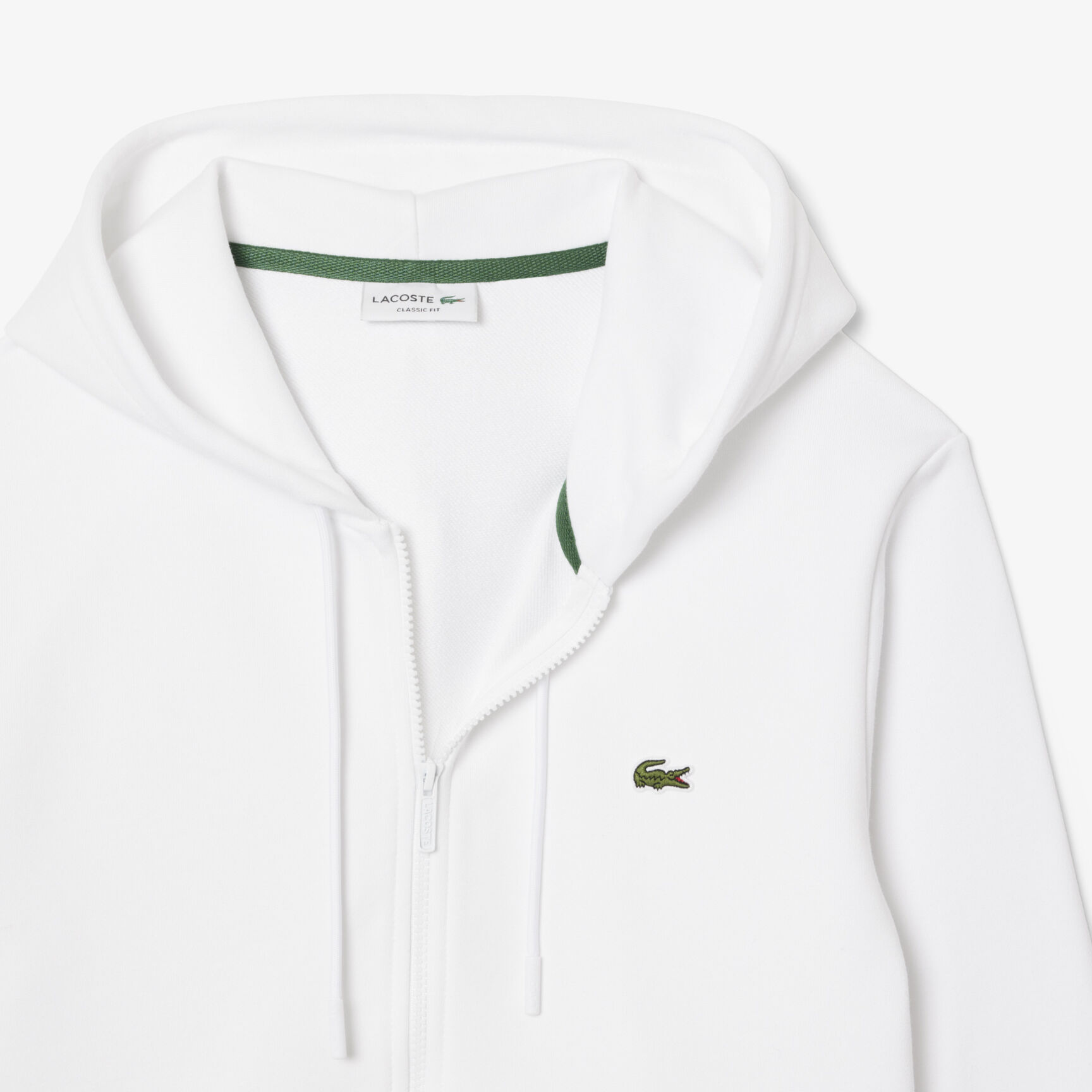 Classic Fit Zipped Fleece Sweatshirt Classic Fit Zipped Fleece Sweatshirt