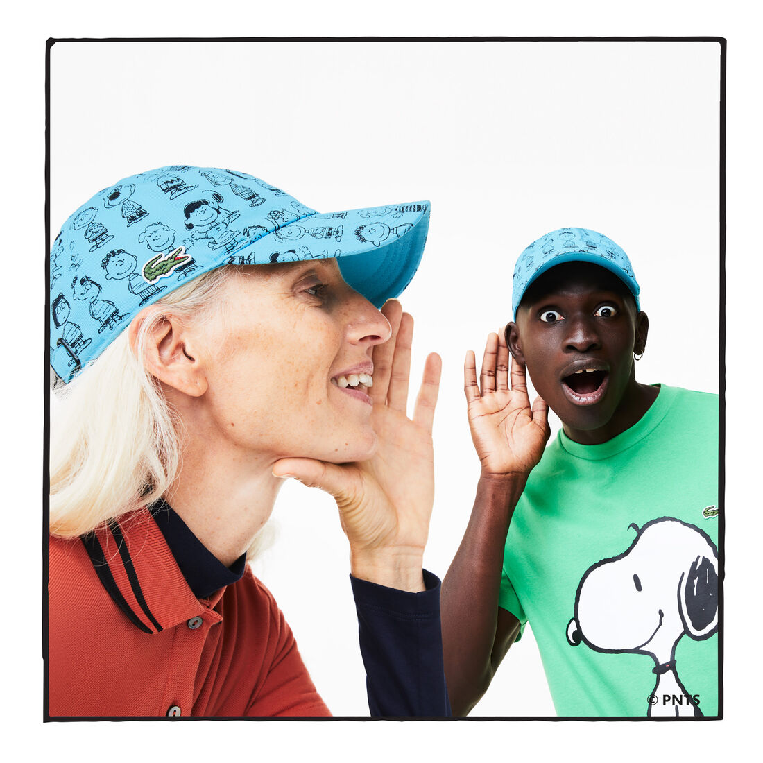Unisex Lacoste x Peanuts Print Organic Cotton Cap