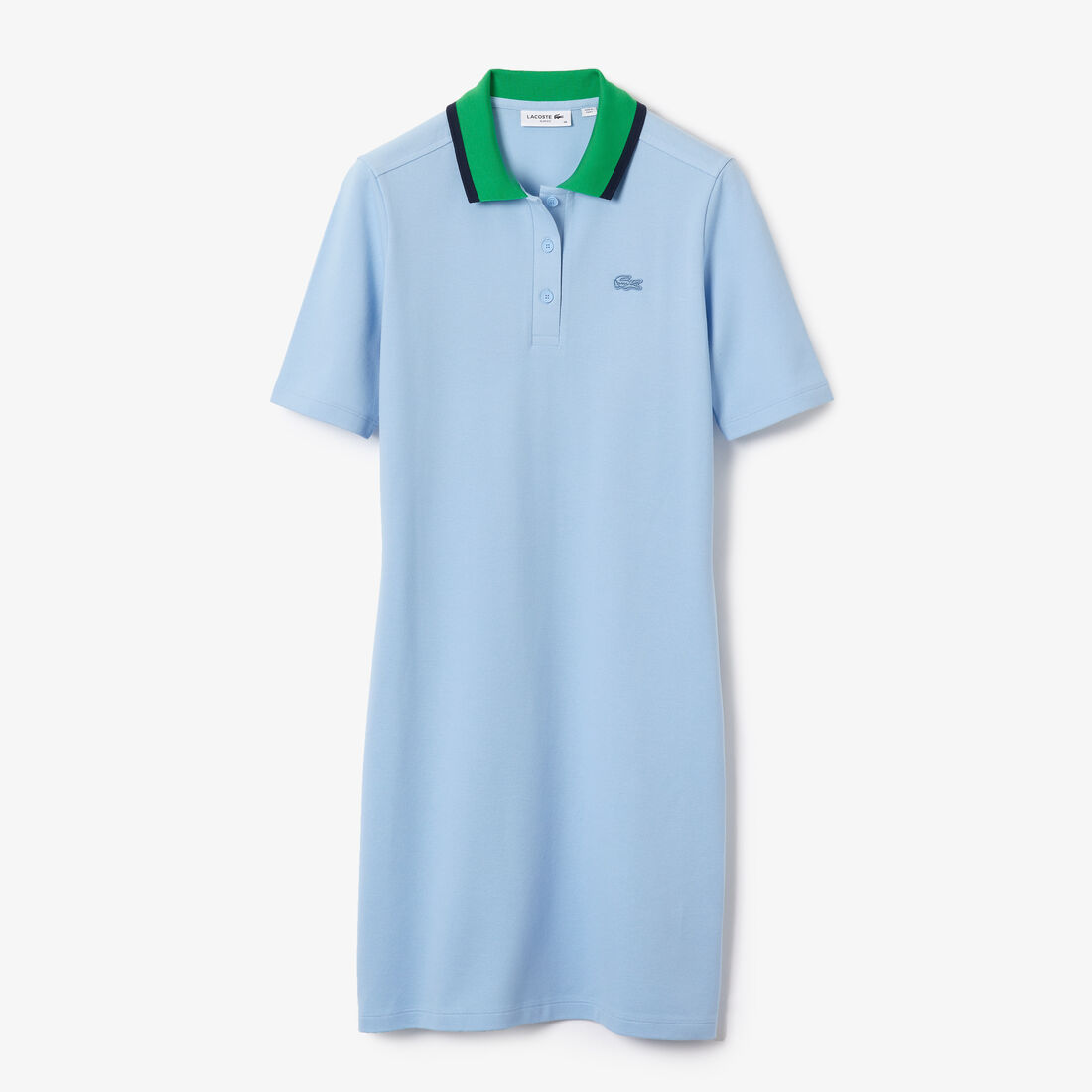 Women’s Contrast Collar Stretch Cotton Piqué Polo Dress Women’s Contrast Collar Stretch Cotton Piqué Polo Dress
