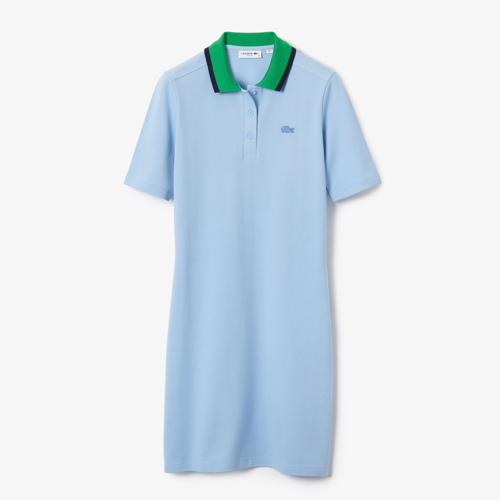 Women’s Contrast Collar Stretch Cotton Piqué Polo Dress Women’s Contrast Collar Stretch Cotton Piqué Polo Dress
