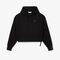 lacoste short cut cotton hoodie