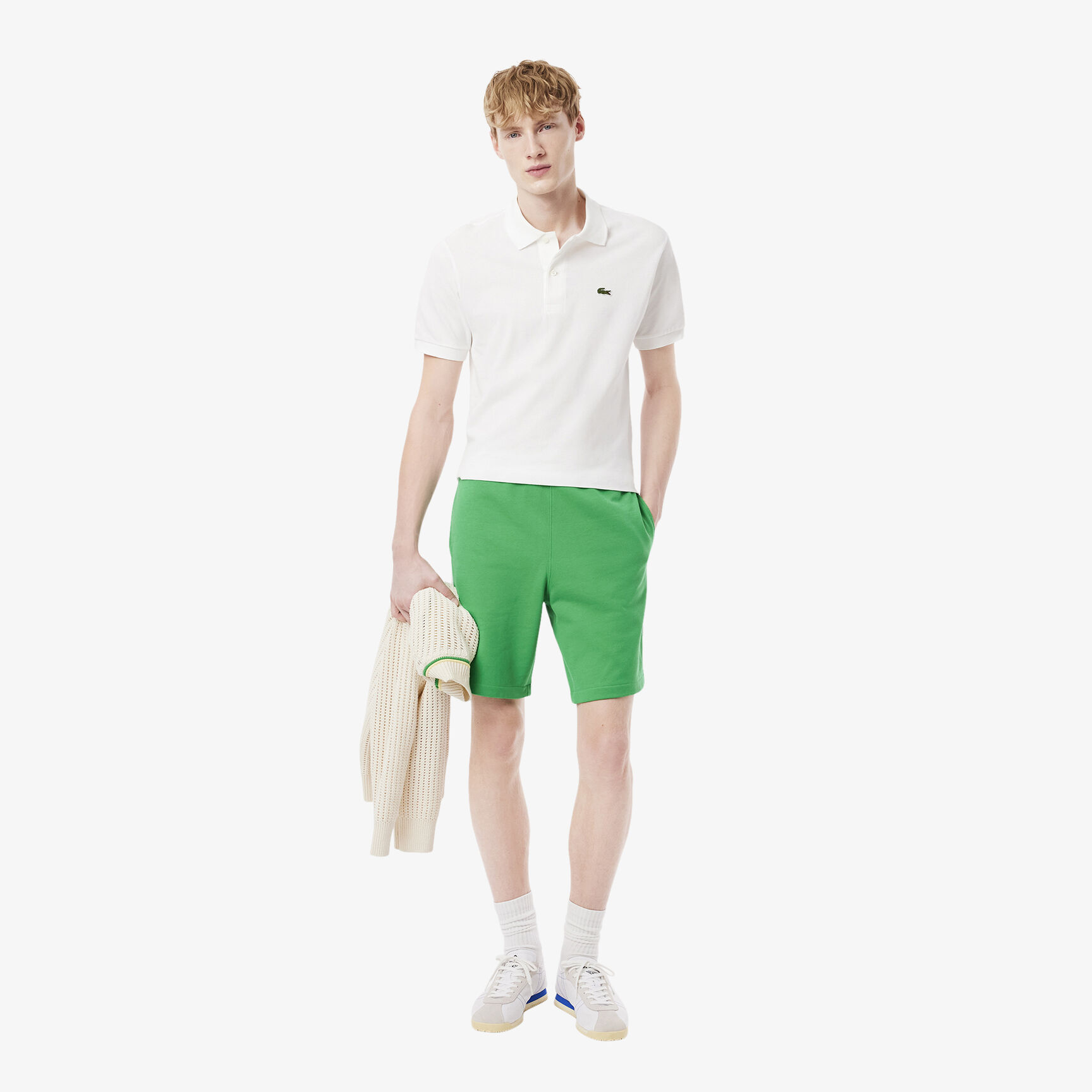 Logo Trim Cotton Fleece Shorts Logo Trim Cotton Fleece Shorts