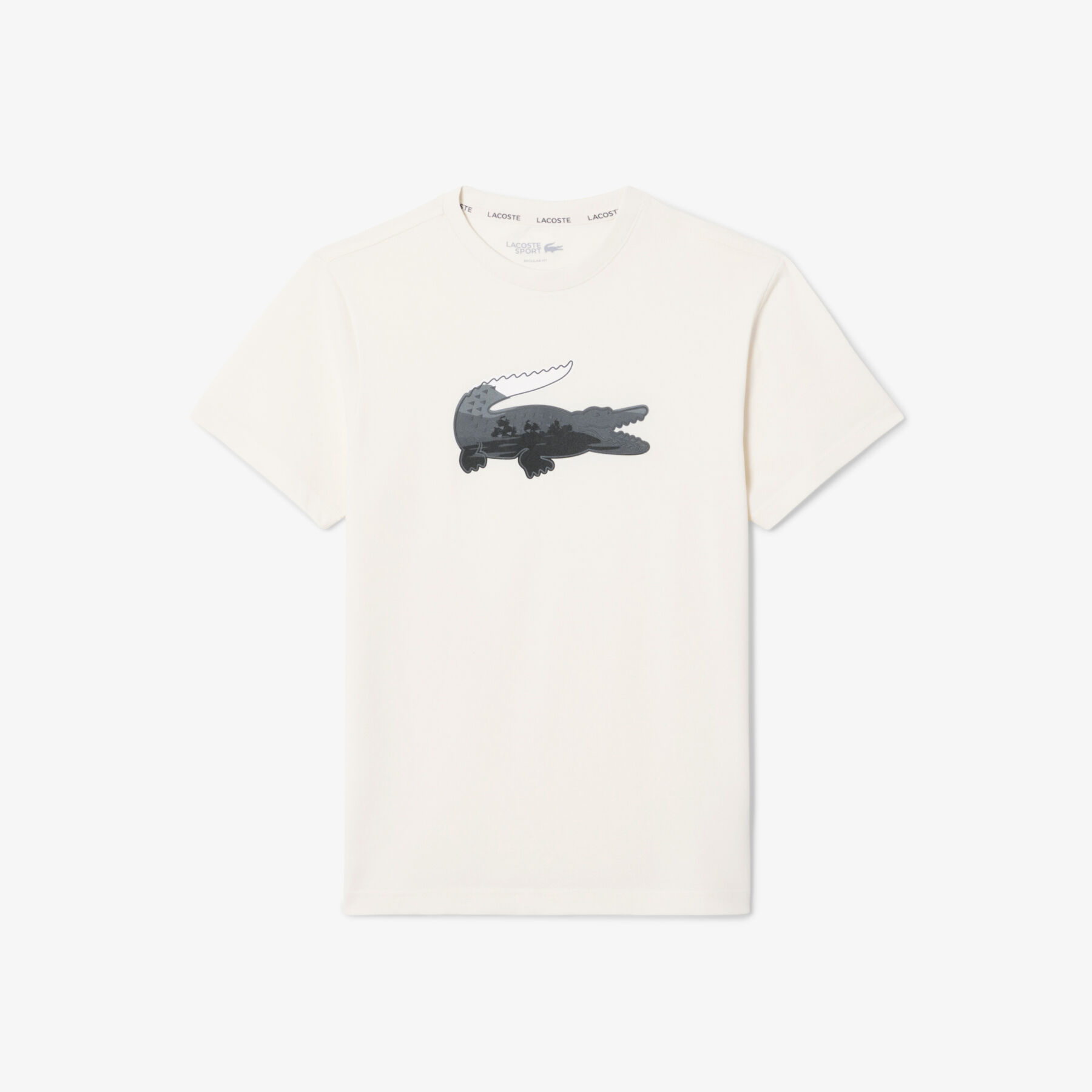 lacoste sport ultra dry landscape crocodile t shirt