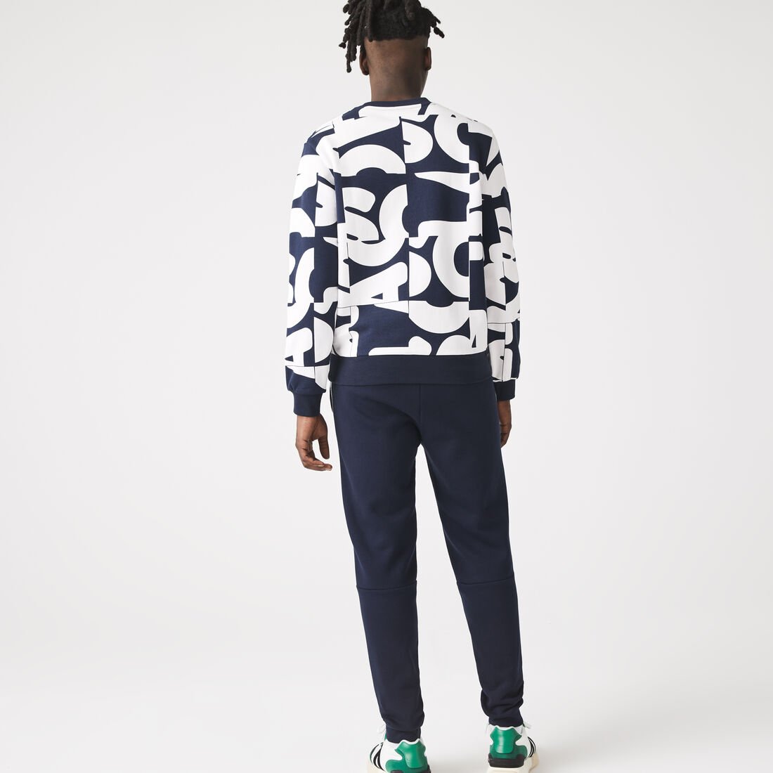 بنطال رياضي سكيني صوف بأشرطة شعار الماركة للرجال بنطال رياضي سكيني صوف بأشرطة شعار الماركة للرجال