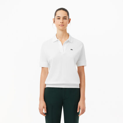 Women's Lacoste Flowy Pique Polo Shirt