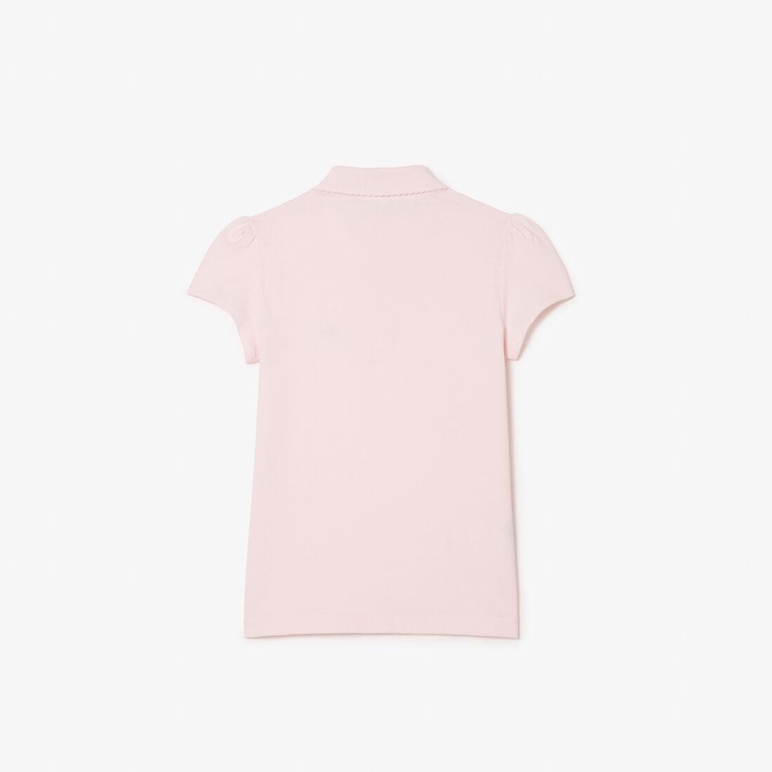Scalloped Collar Mini Pique Polo Shirt Scalloped Collar Mini Pique Polo Shirt
