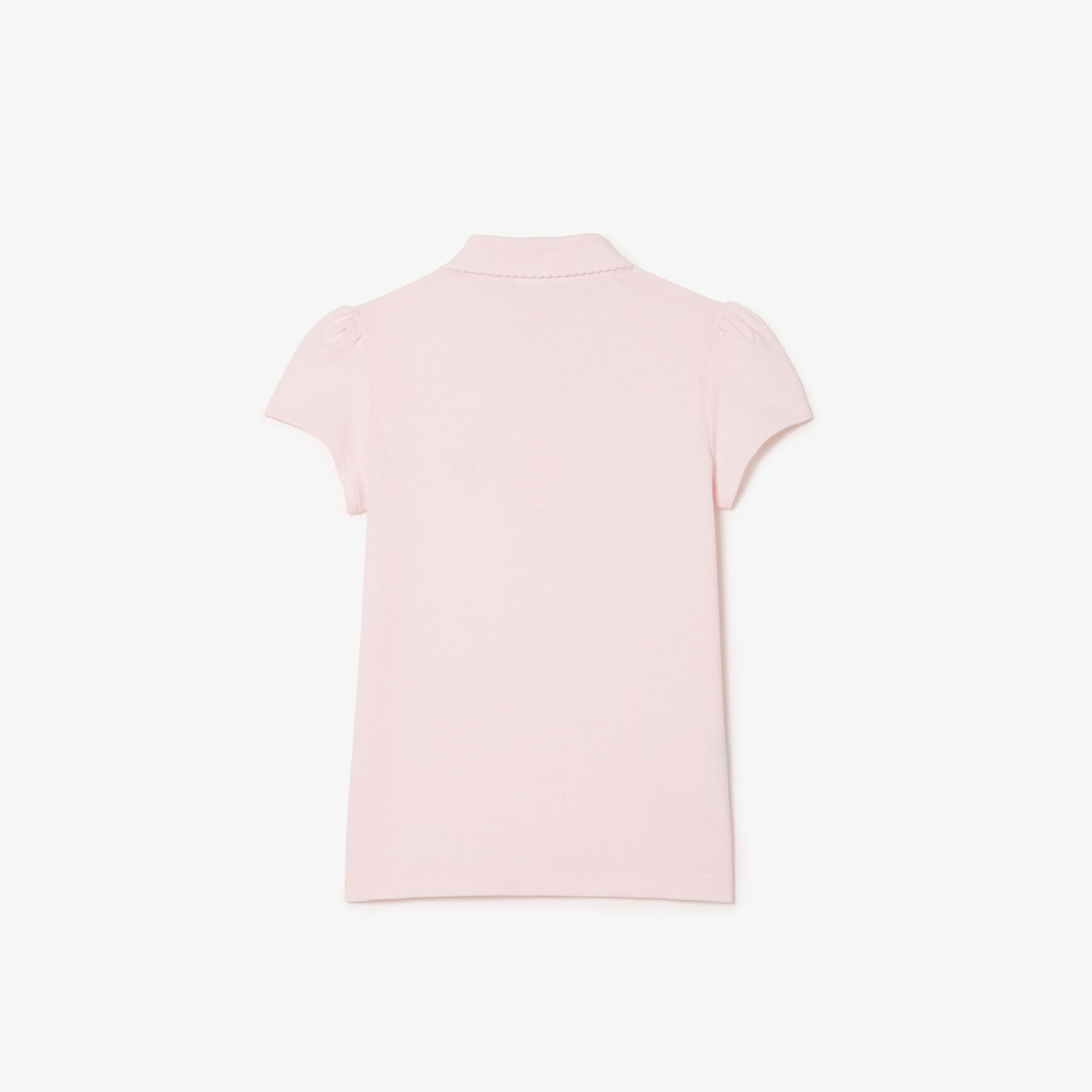 Scalloped Collar Mini Pique Polo Shirt Scalloped Collar Mini Pique Polo Shirt