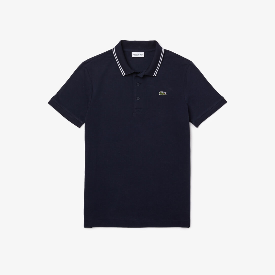 Men's Lacoste SPORT Contrast Accent Lightweight Cotton Polo Shirt