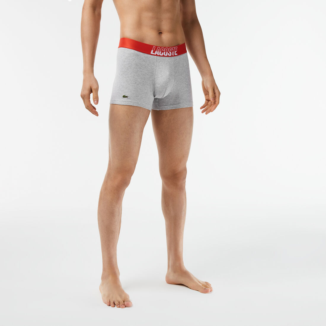 Men’s 3-Pack Lacoste Stretch Cotton Printed Trunks Men’s 3-Pack Lacoste Stretch Cotton Printed Trunks