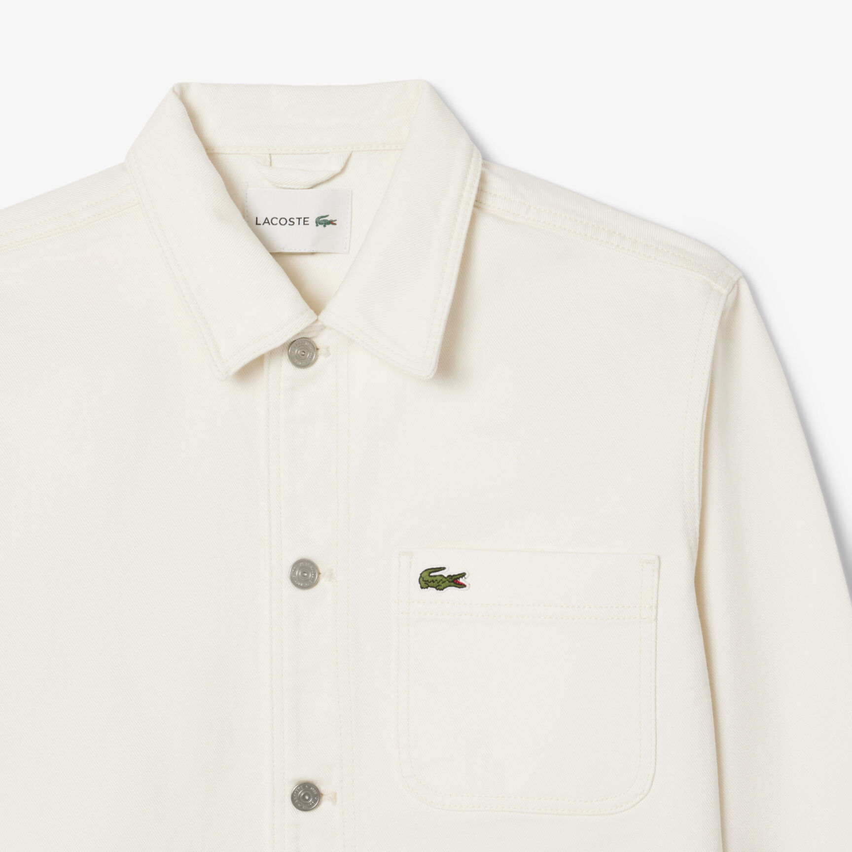 Heavy Cotton Denim Overshirt Jacket