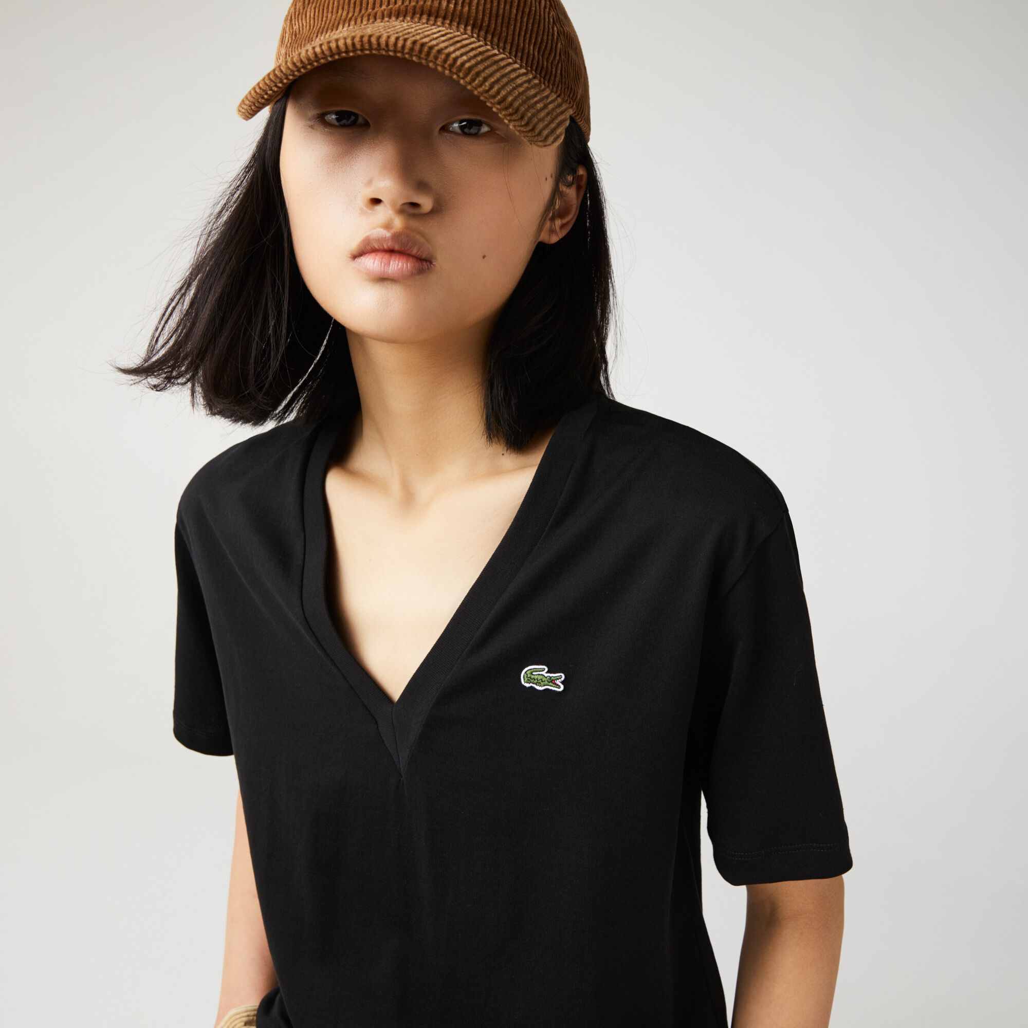 Women’s V-Neck Premium Cotton T-shirt Women’s V-Neck Premium Cotton T-shirt