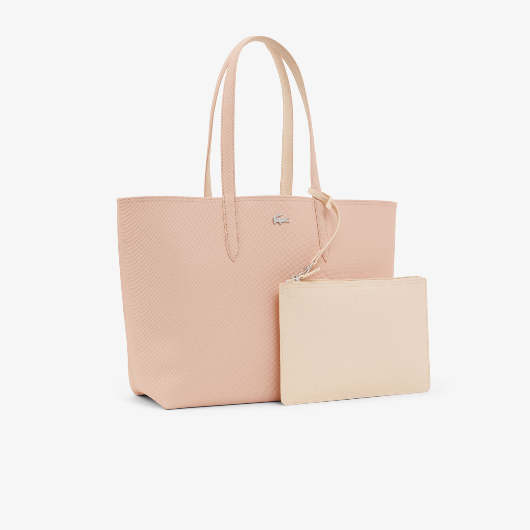 lacoste anna reversible tote with pouch