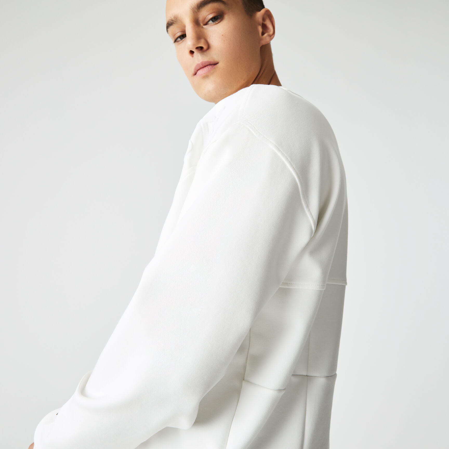 Men's Lacoste Loose Fit Patchwork Effect Sweatshirt