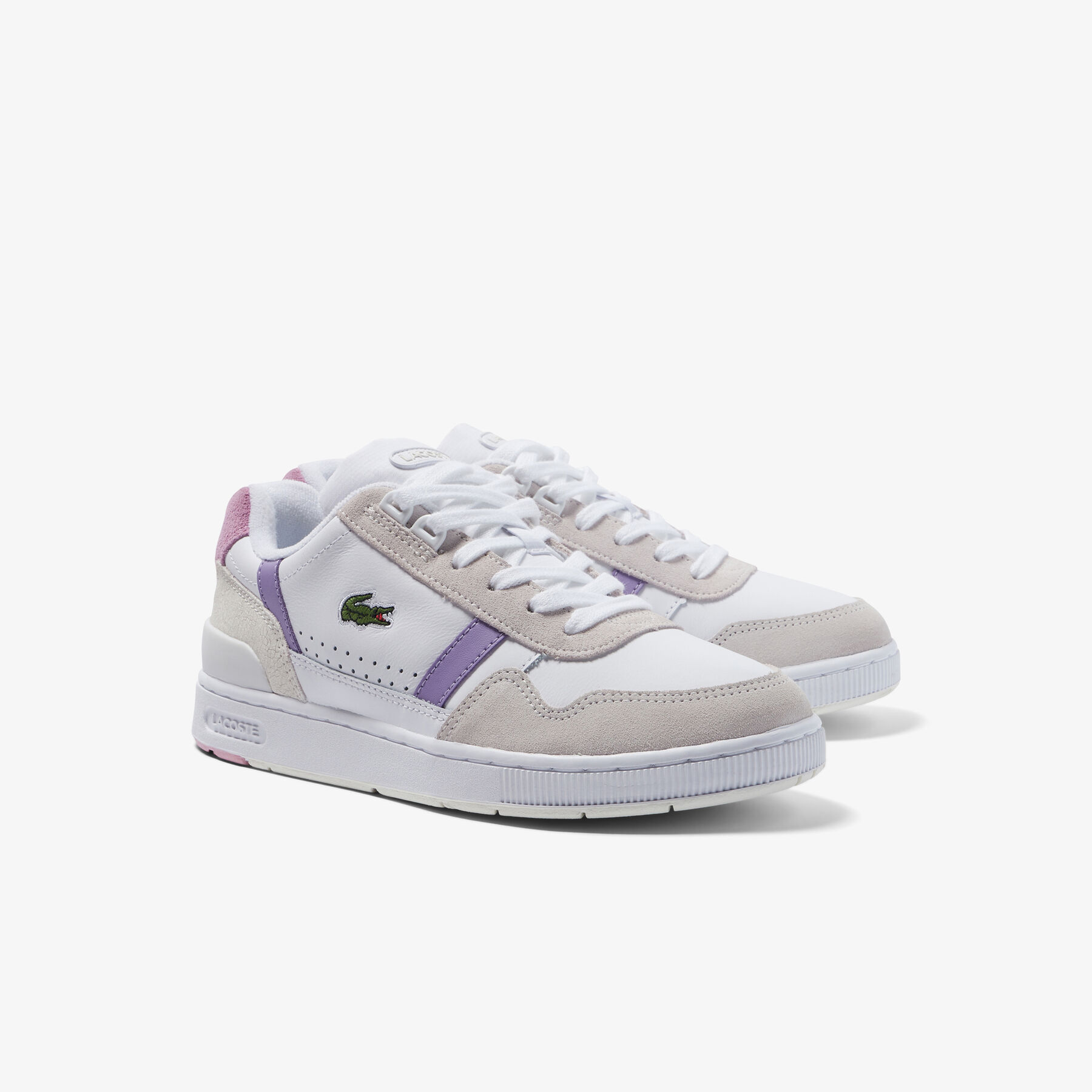 Women's Lacoste T-Clip Leather Sneakers women s lacoste t clip leather sneakers