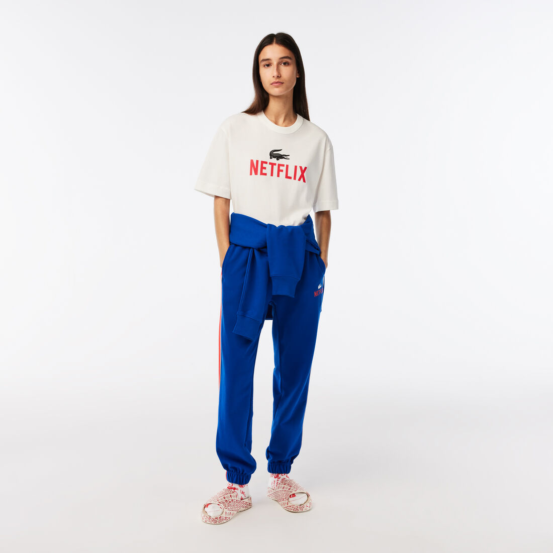 Unisex Lacoste x Netflix Loose Fit Organic Cotton T-shirt Unisex Lacoste x Netflix Loose Fit Organic Cotton T-shirt