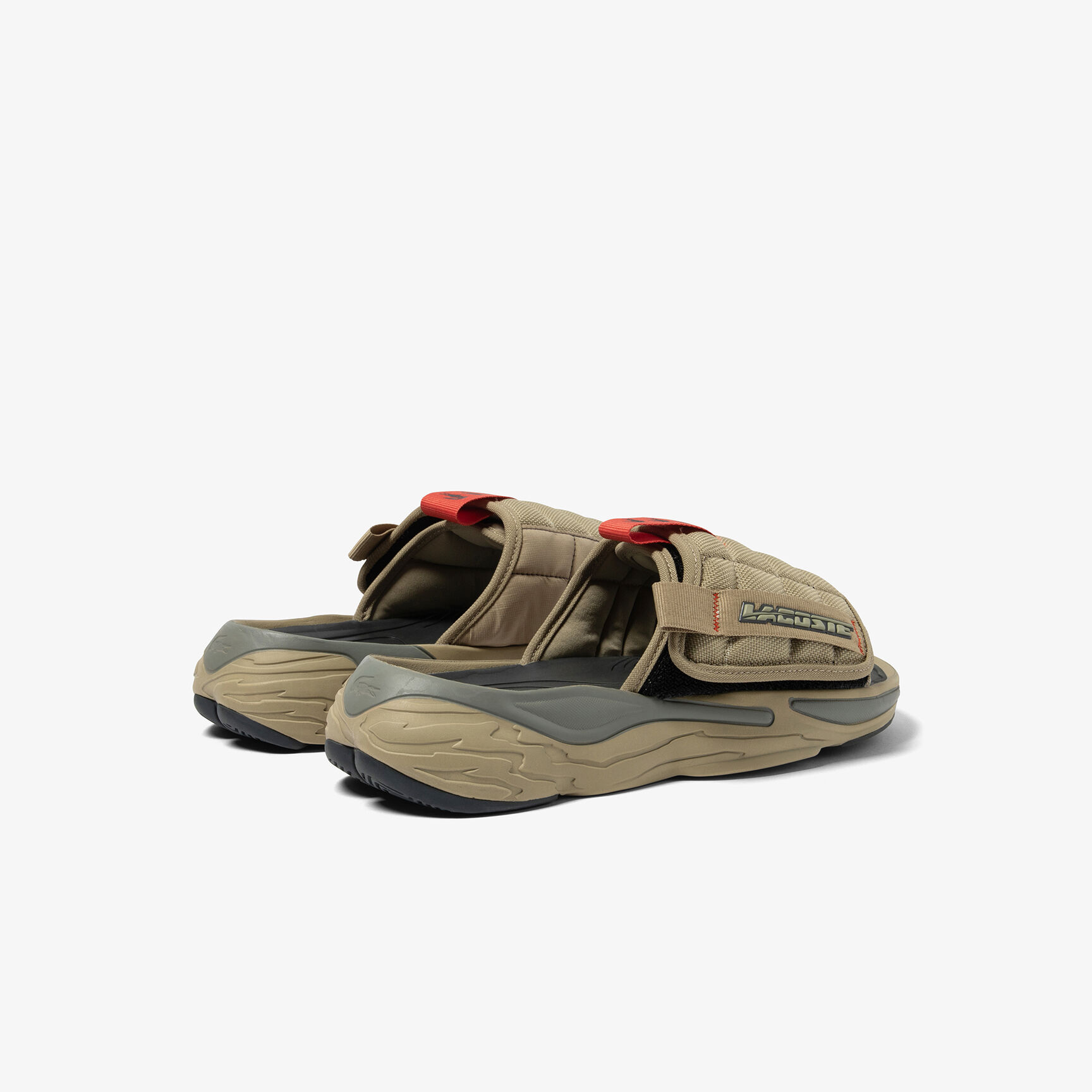 حذاء مفتوح لاكوست ايس سلايد من خامات صناعية للرجال