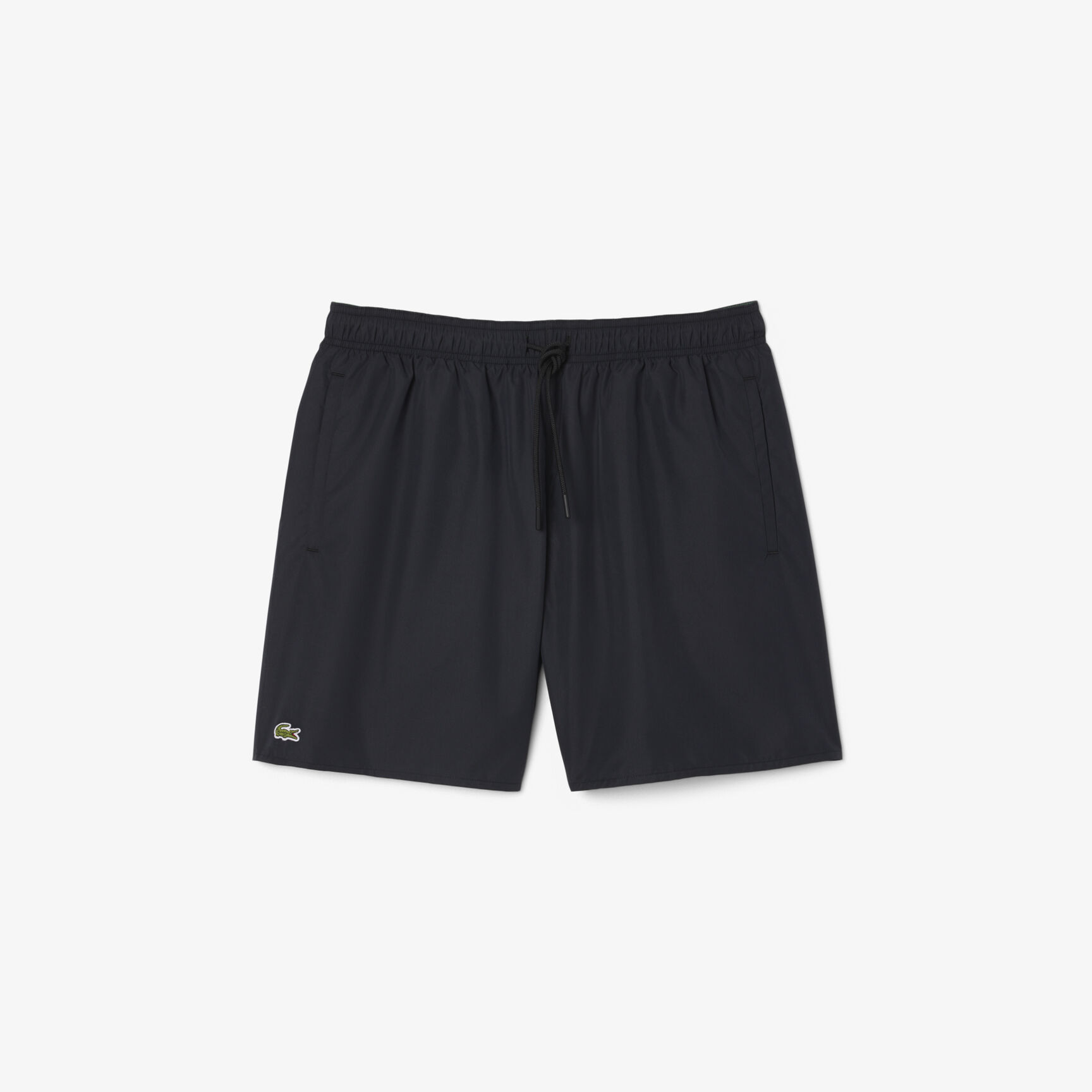 Mid Length Monochrome Swim Trunks