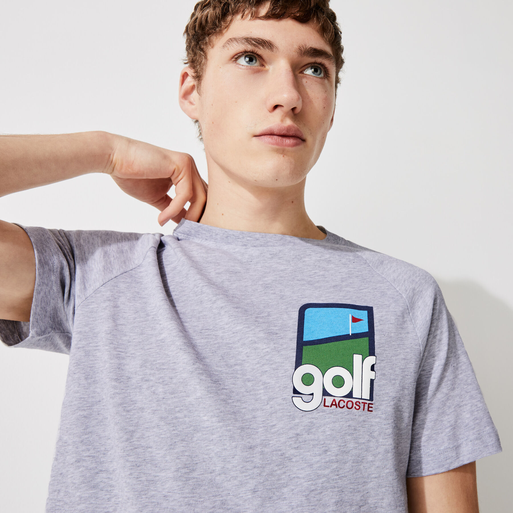 Men's Lacoste SPORT 3D Design Breathable Cotton Golf T-shirt men s lacoste sport 3d design breathable cotton golf t shirt