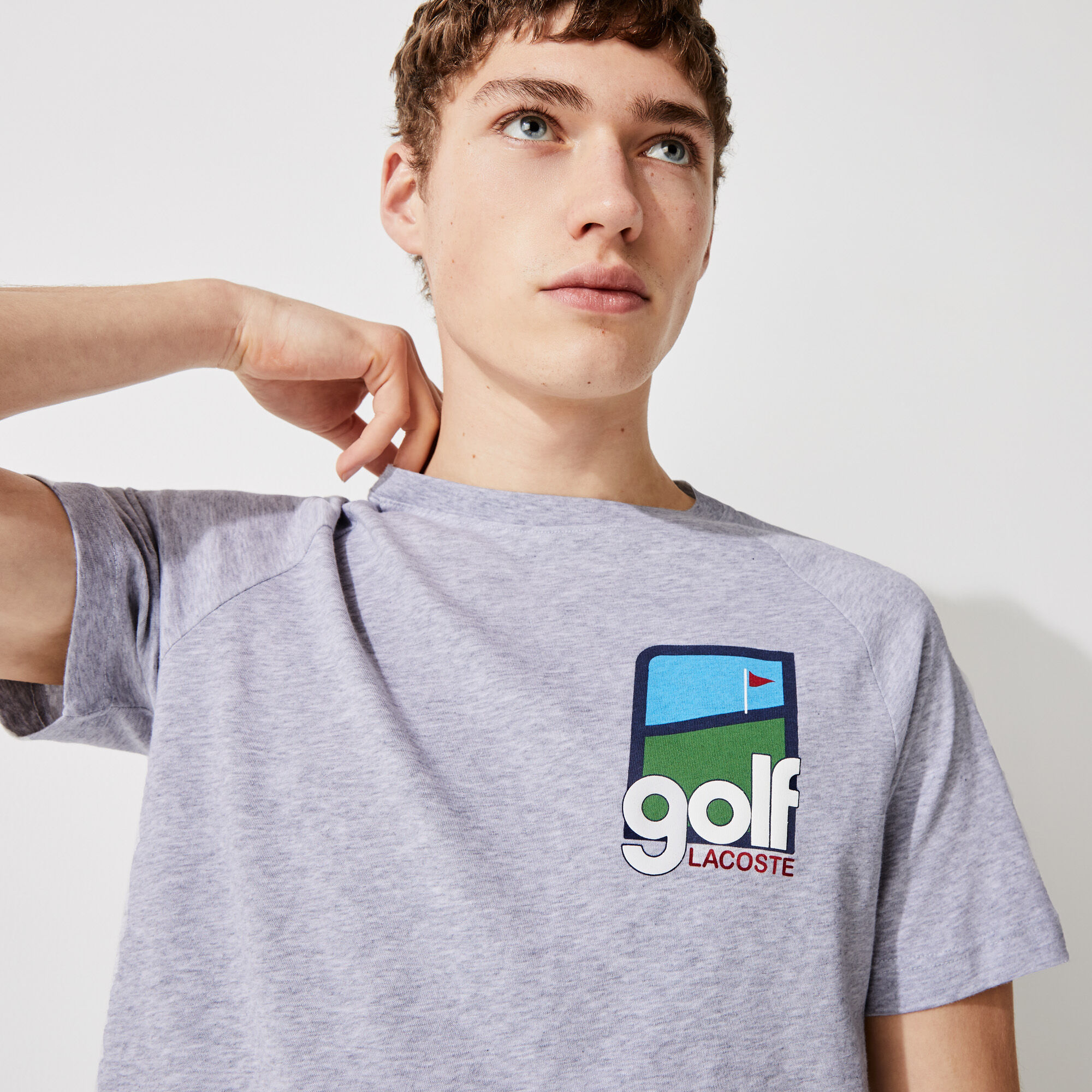 Men’s Lacoste SPORT 3D Design Breathable Cotton Golf T-shirt Men’s Lacoste SPORT 3D Design Breathable Cotton Golf T-shirt