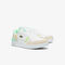 lacoste men s t clip leather citrus accent trainers