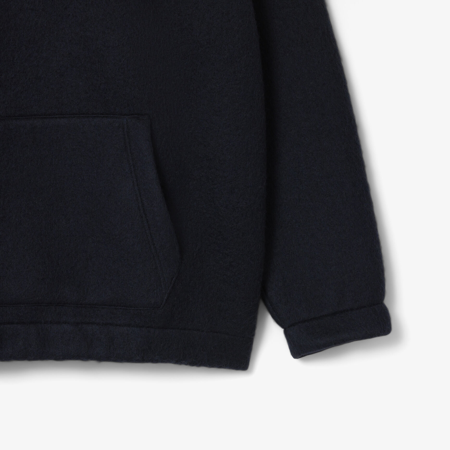 سويت شيرت من الصوف الملبد بسحاب