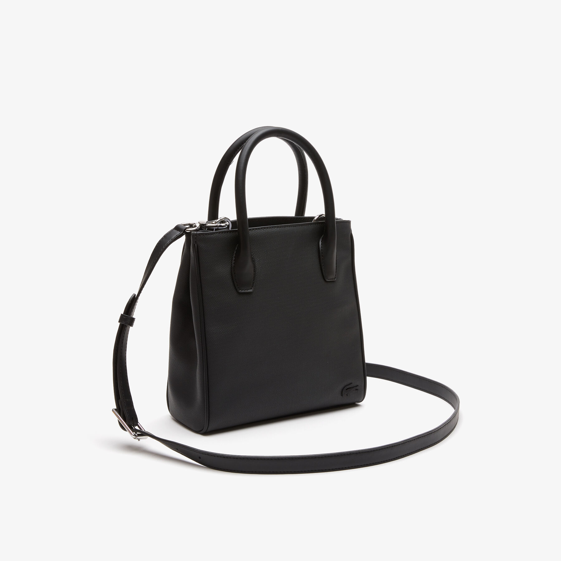 women s lacoste detachable strap zip shopping bag