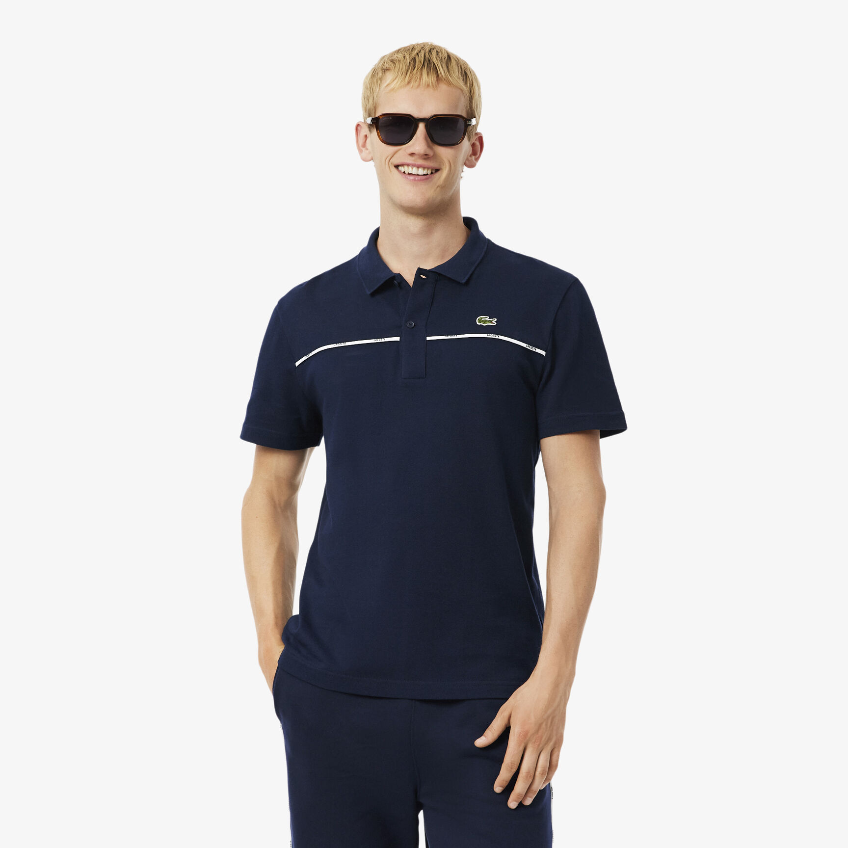 Regular Fit Logo Trim L.12.12 Polo Shirt Regular Fit Logo Trim L.12.12 Polo Shirt