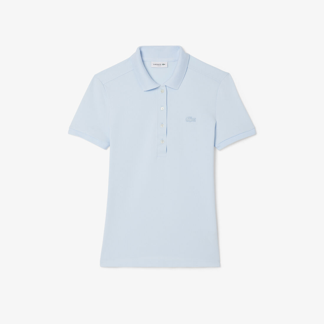 تيشيرت بولو L.12.D بقصة ضيقة من قماش بيتي بيكيه المطاطي تيشيرت بولو L.12.D بقصة ضيقة من قماش بيتي بيكيه المطاطي