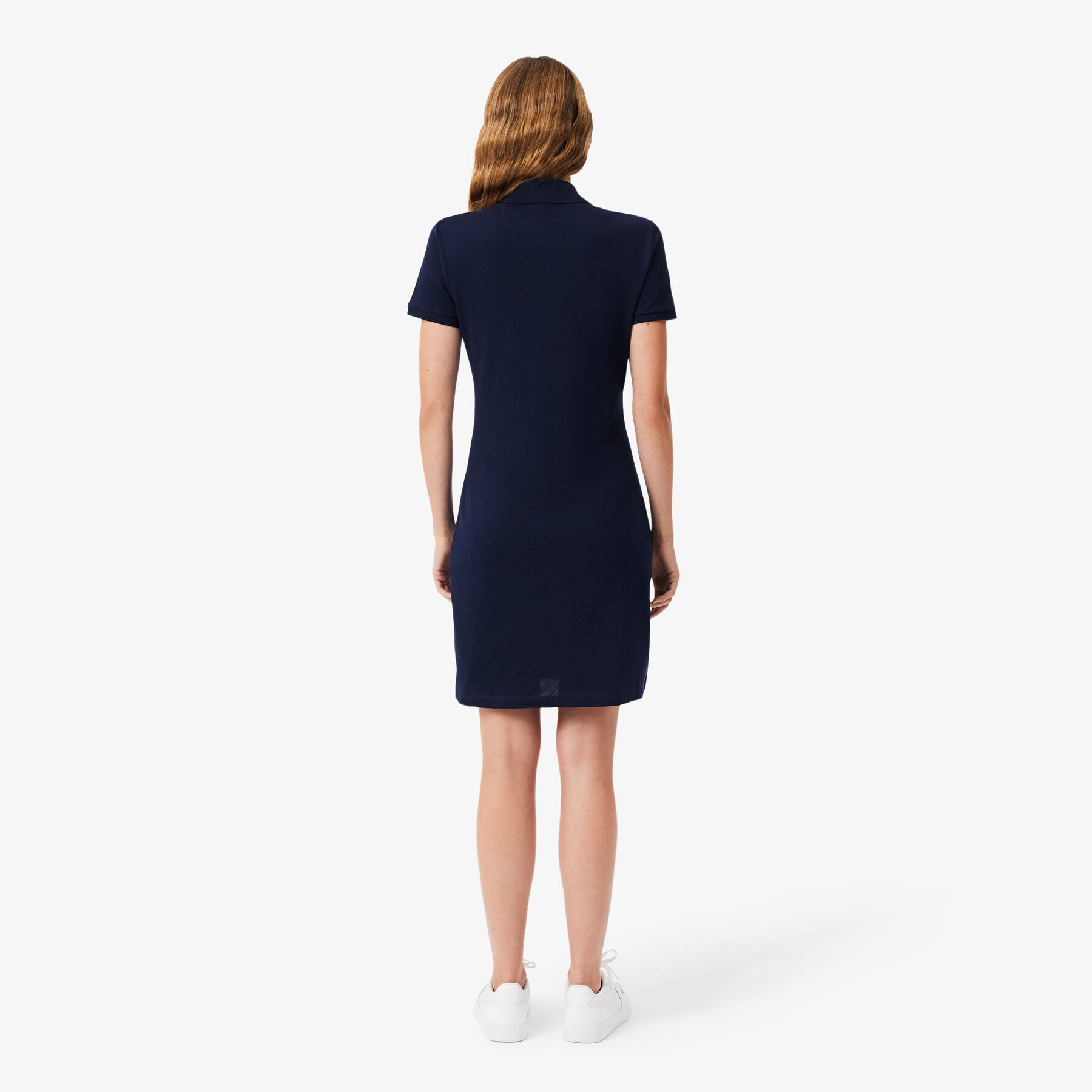 lacoste slim fit stretch petit pique polo dress