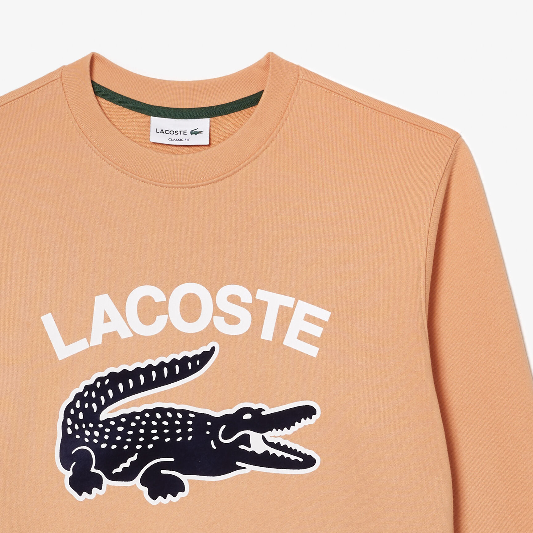 Men's Lacoste Crocodile Print Crew Neck Sweatshirt