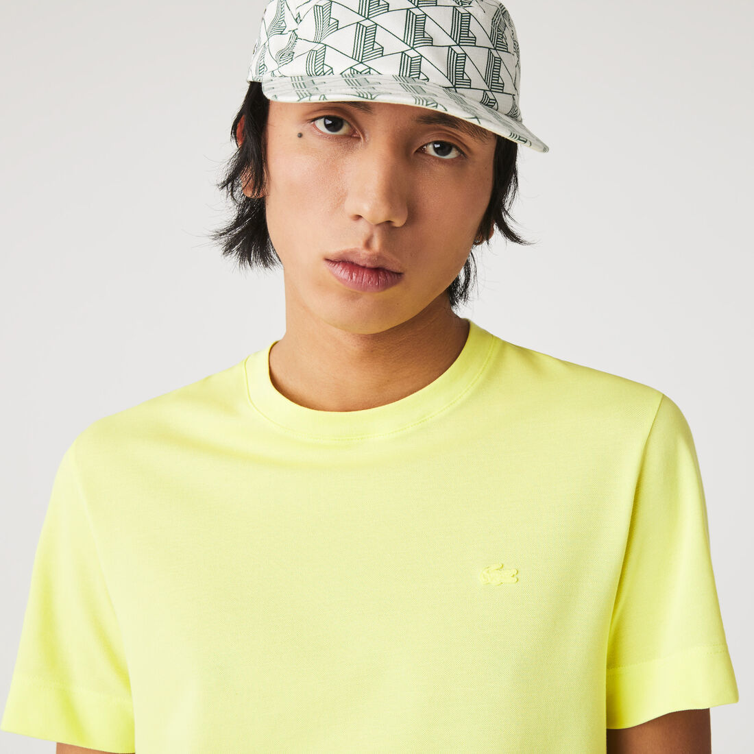 Men's Crew Neck Organic Cotton Pique Blend T-Shirt