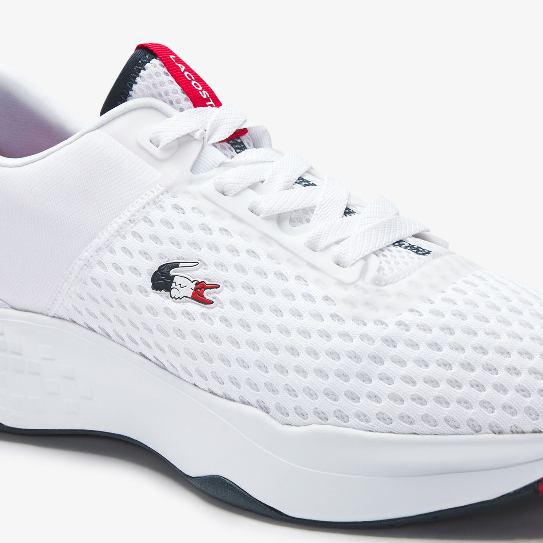 Men's Court-Drive Textured Textile Trainers lacoste men s court drive textured textile trainers