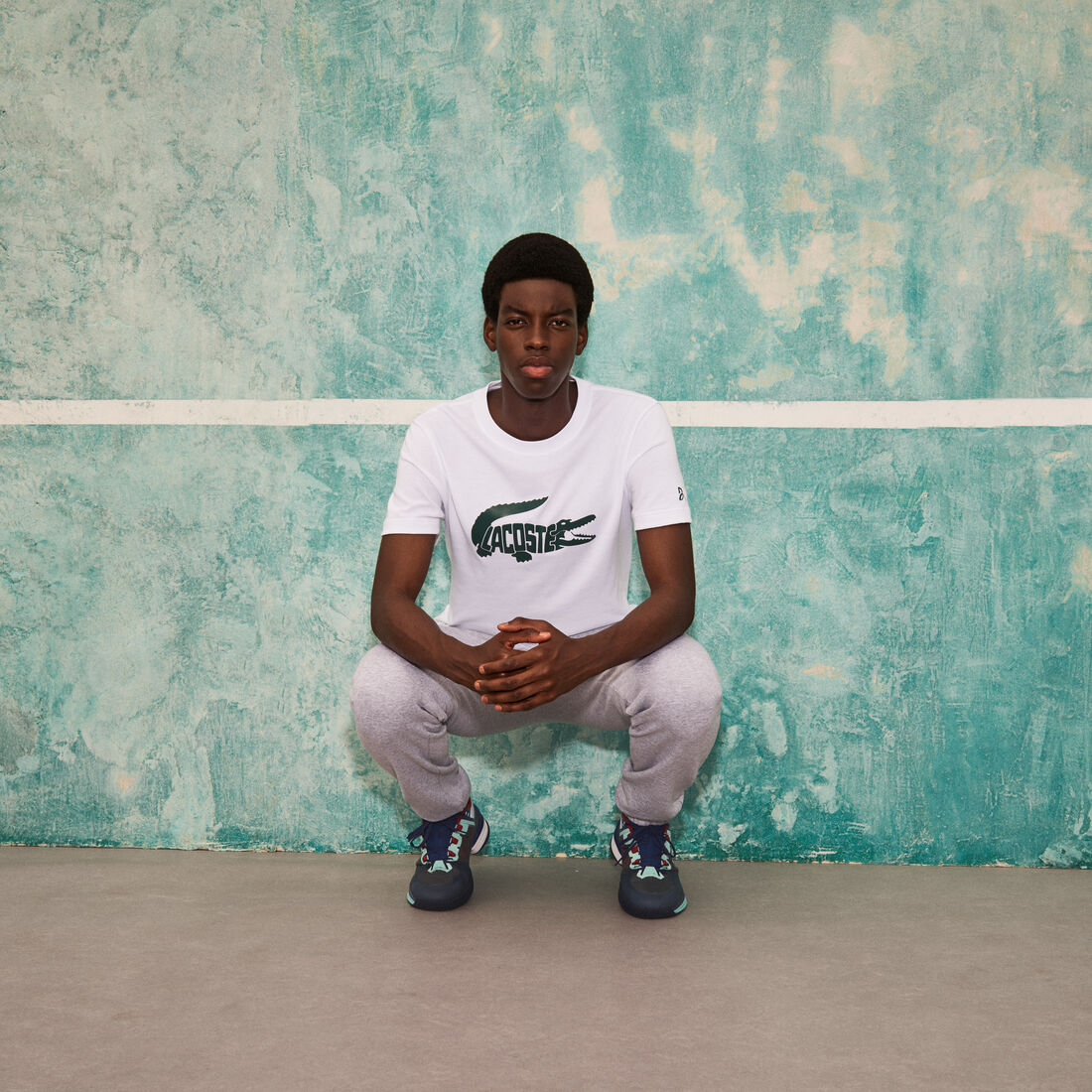 Men’s Lacoste SPORT x Novak Djokovic Print Crocodile T-shirt