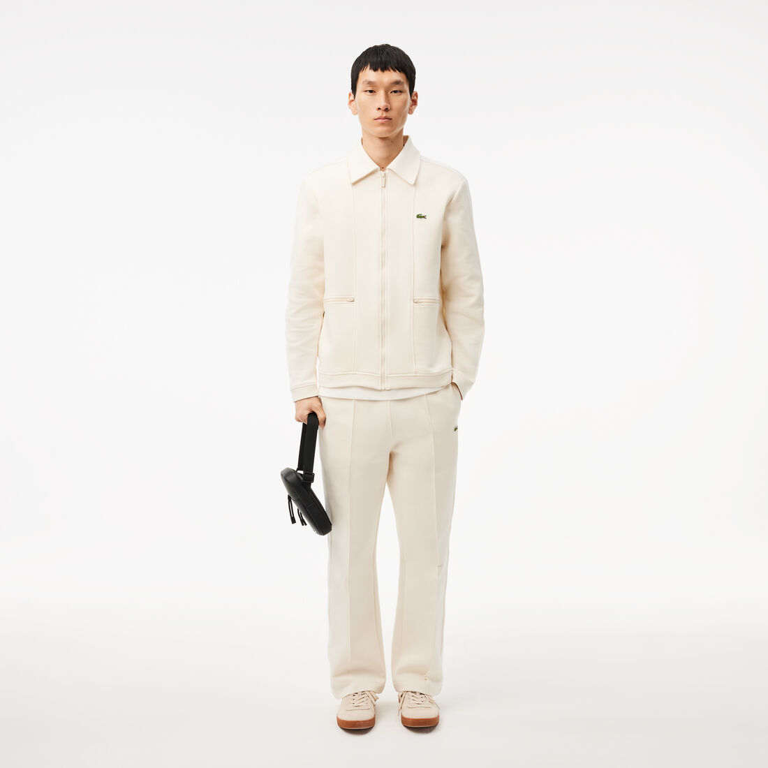 حقيبة كروس صغيرة مسطحة من القماش المطلي بـ LCST للرجال حقيبة كروس صغيرة مسطحة من القماش المطلي بـ LCST للرجال