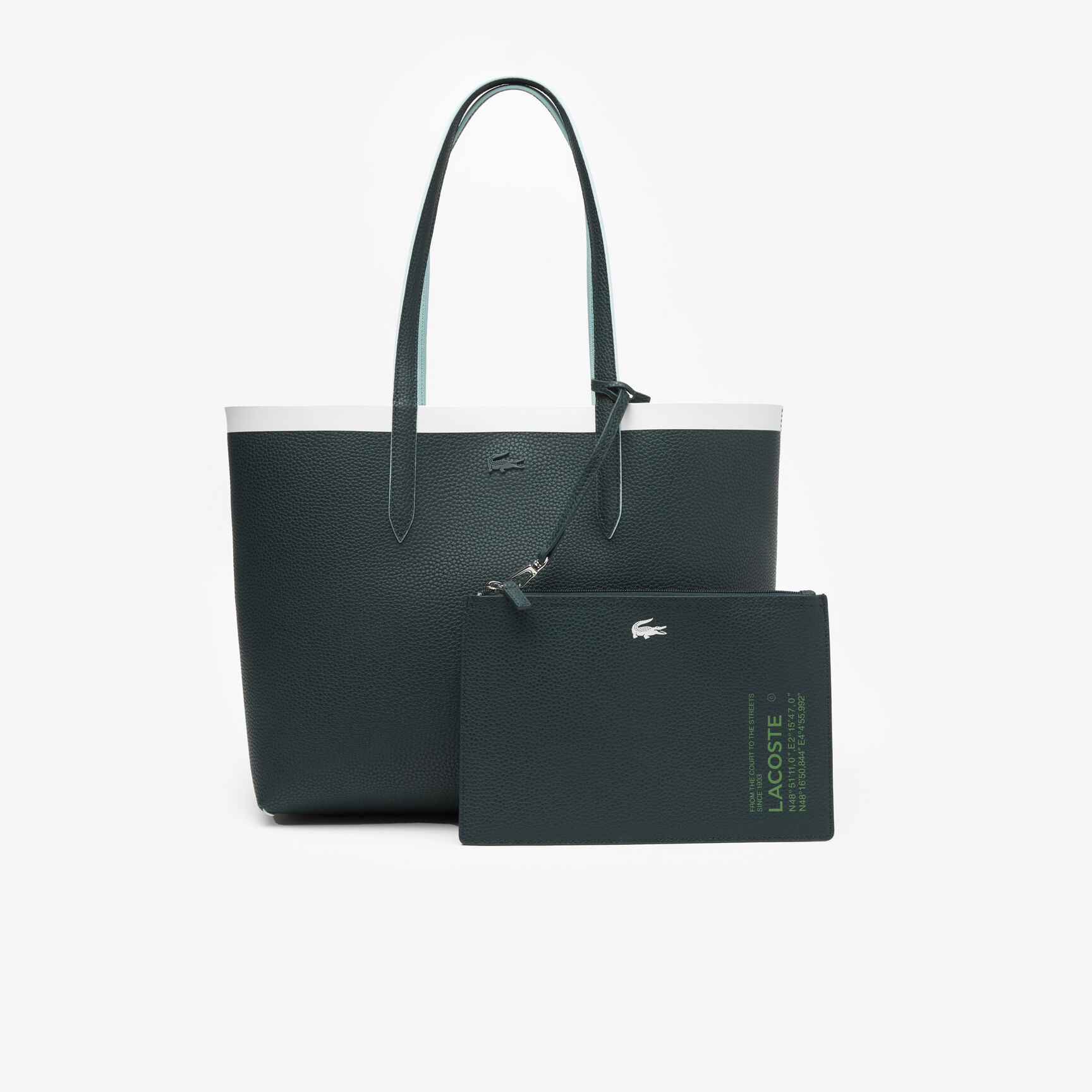 Women&rsquo;s Lacoste Anna Reversible Tote with Zipped Pouch