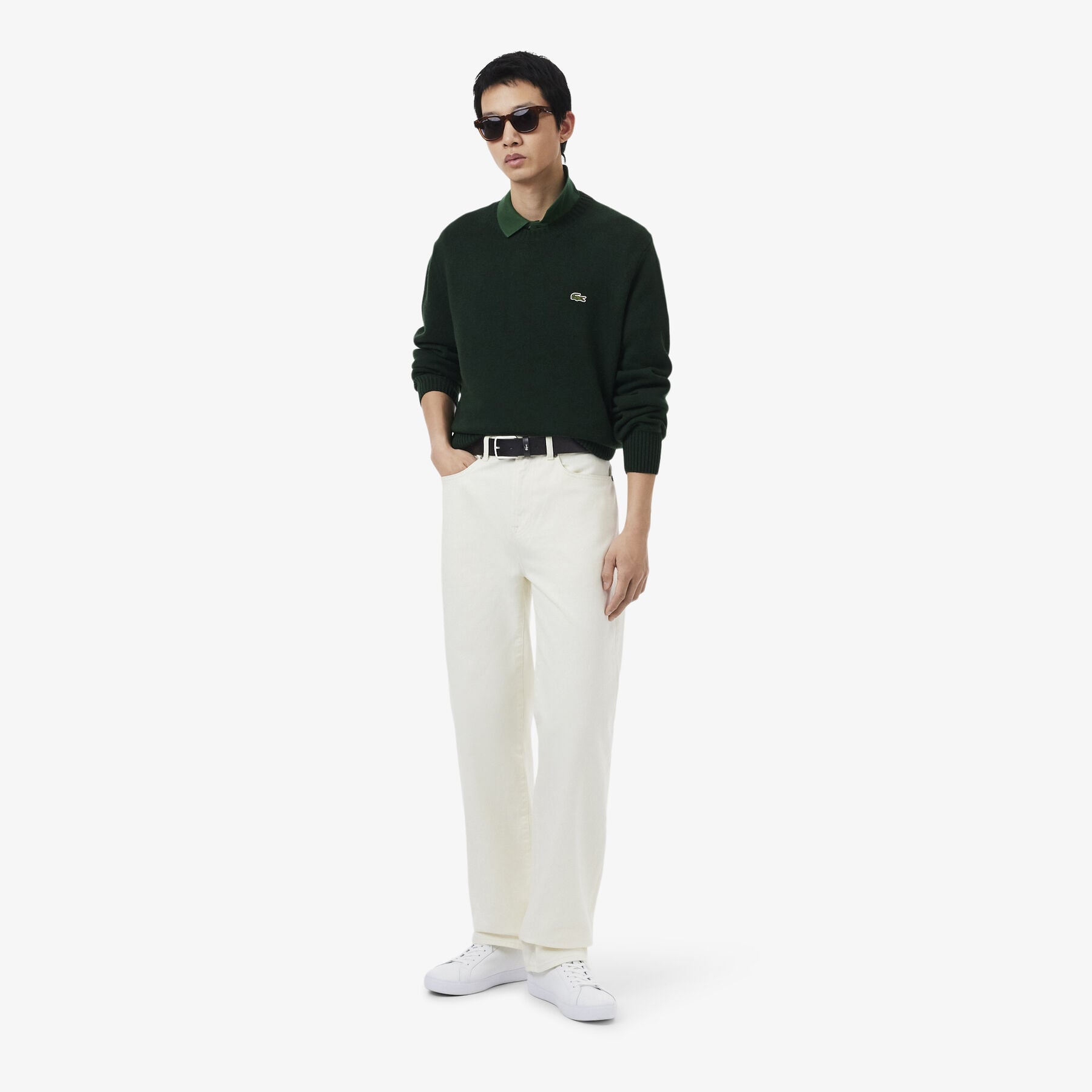 Smooth Leather Belt lacoste smooth leather belt