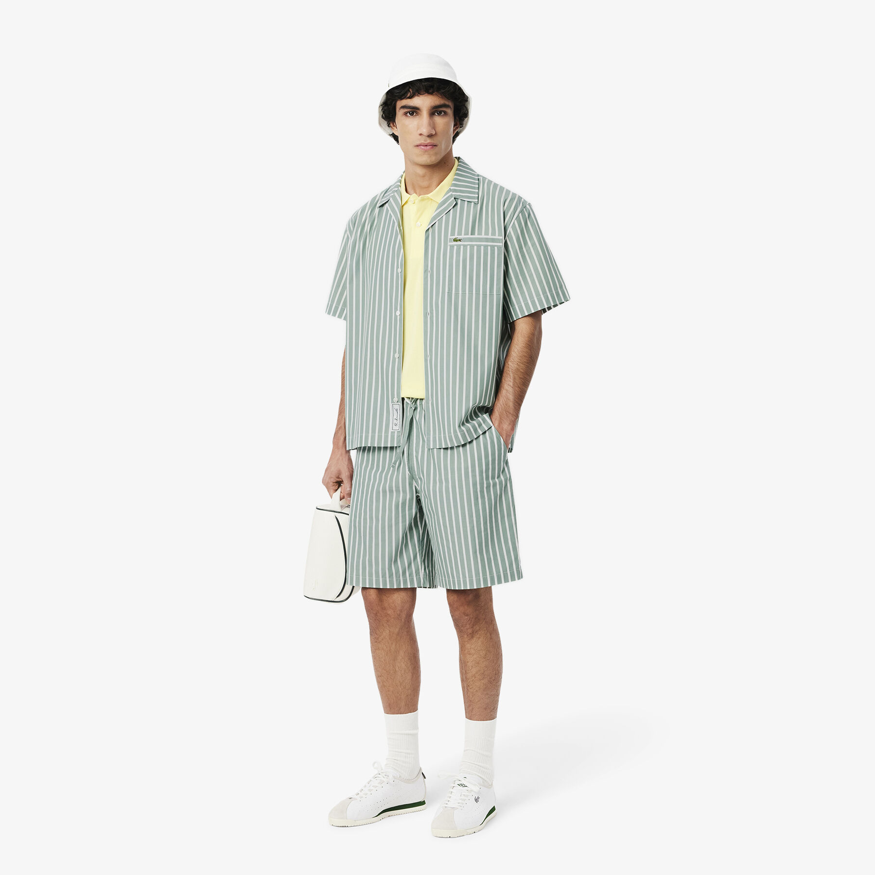 Relaxed Fit Striped Short Sleeved Shirt