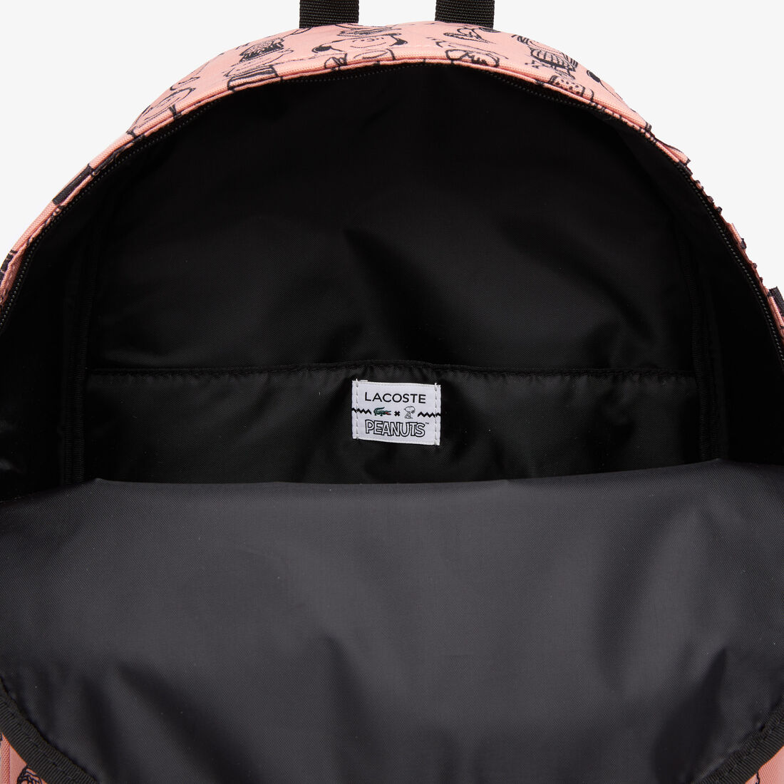 Men’s Lacoste x Peanuts Print Canvas Backpack Men’s Lacoste x Peanuts Print Canvas Backpack