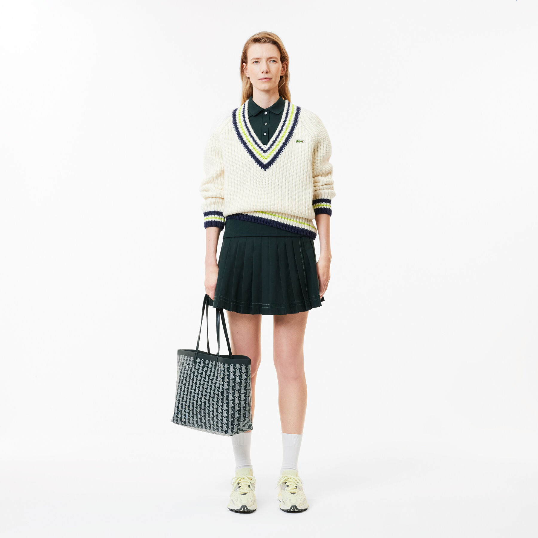 lacoste zely tote with removable pouch