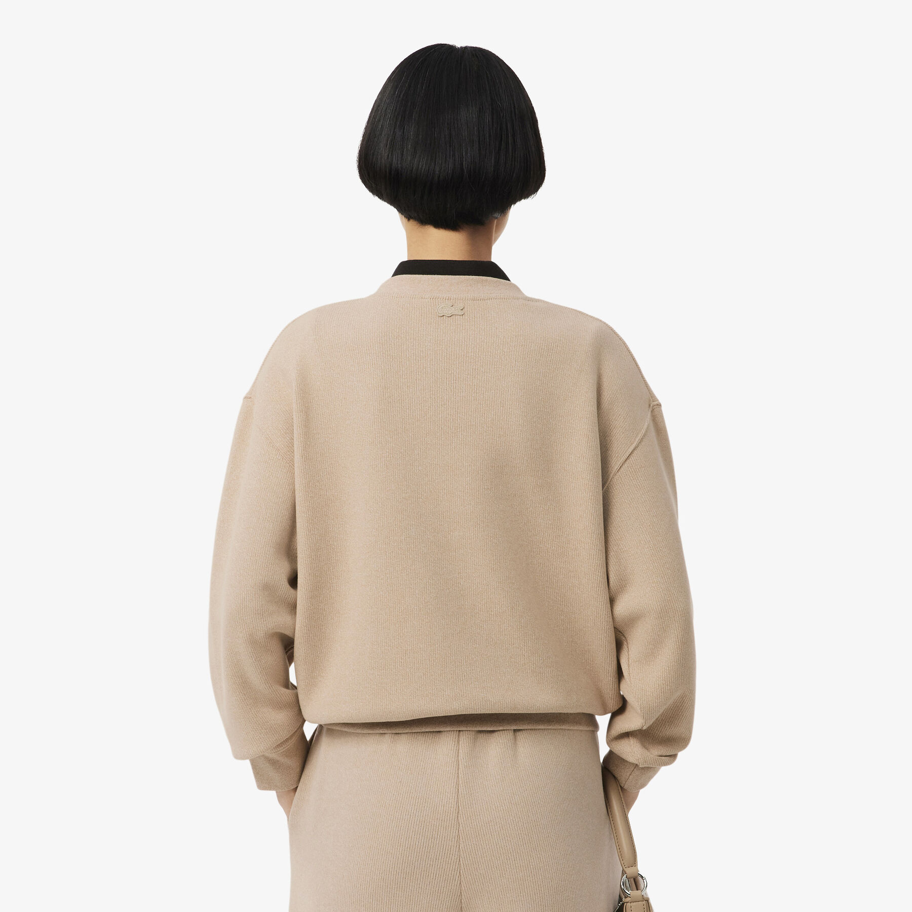 Oversized Interlock Sweatshirt lacoste oversized interlock sweatshirt