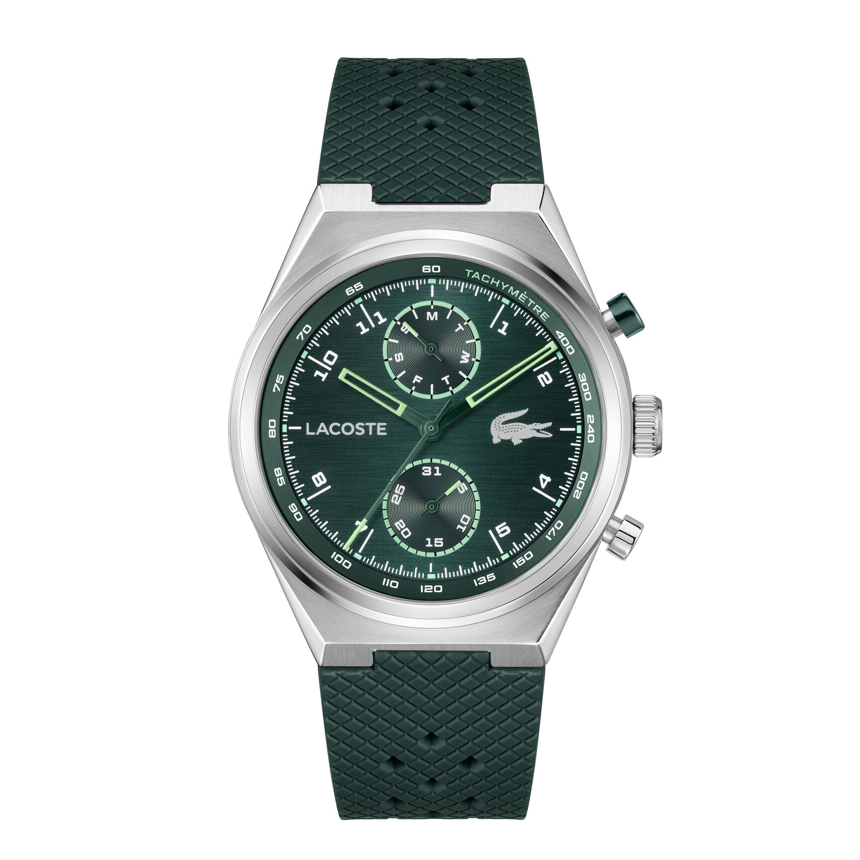 Green Silicone Strap Men's Watch Green Silicone Strap Men's Watch