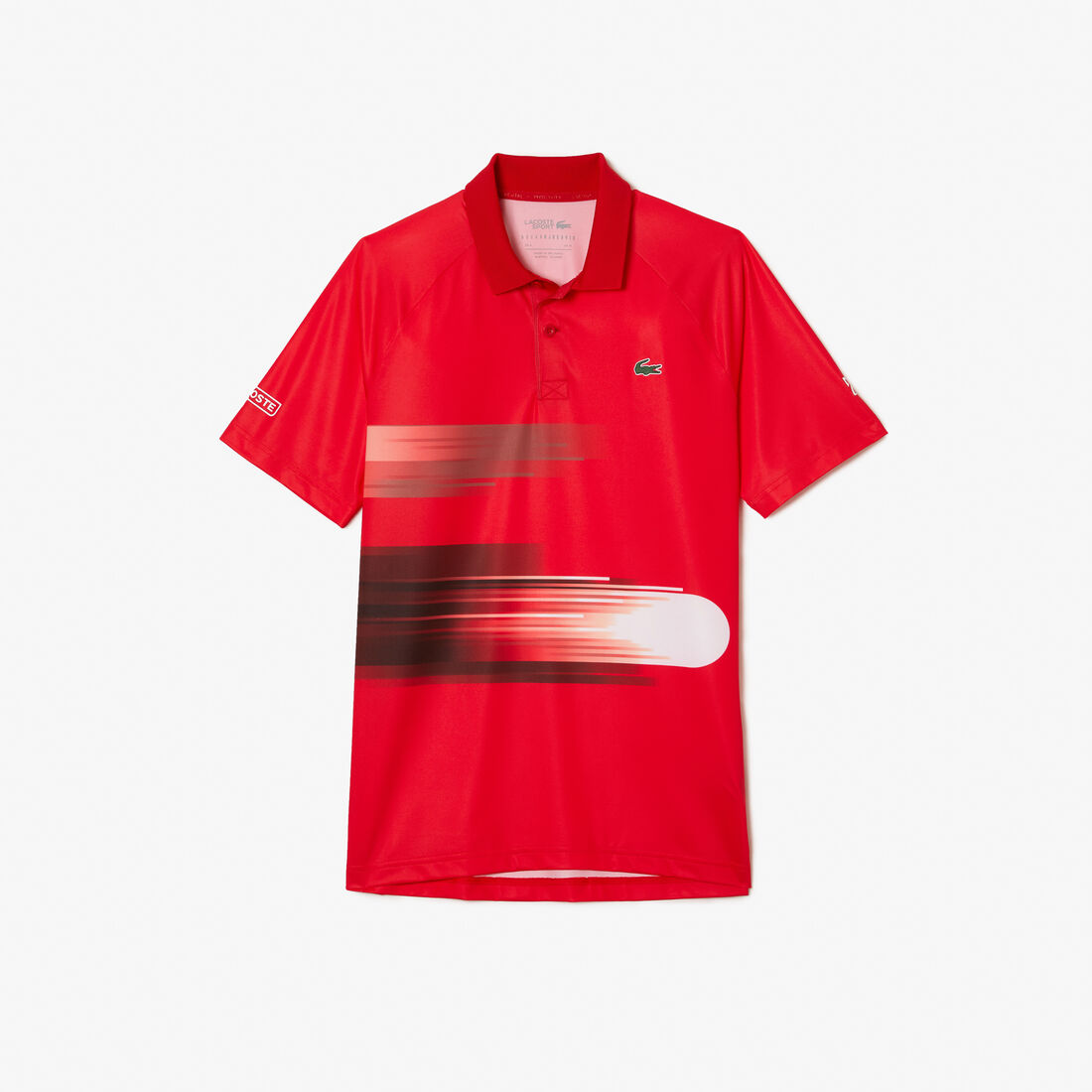 Men's Lacoste SPORT x Novak Djokovic Print Stretch Polo Shirt Men's Lacoste SPORT x Novak Djokovic Print Stretch Polo Shirt