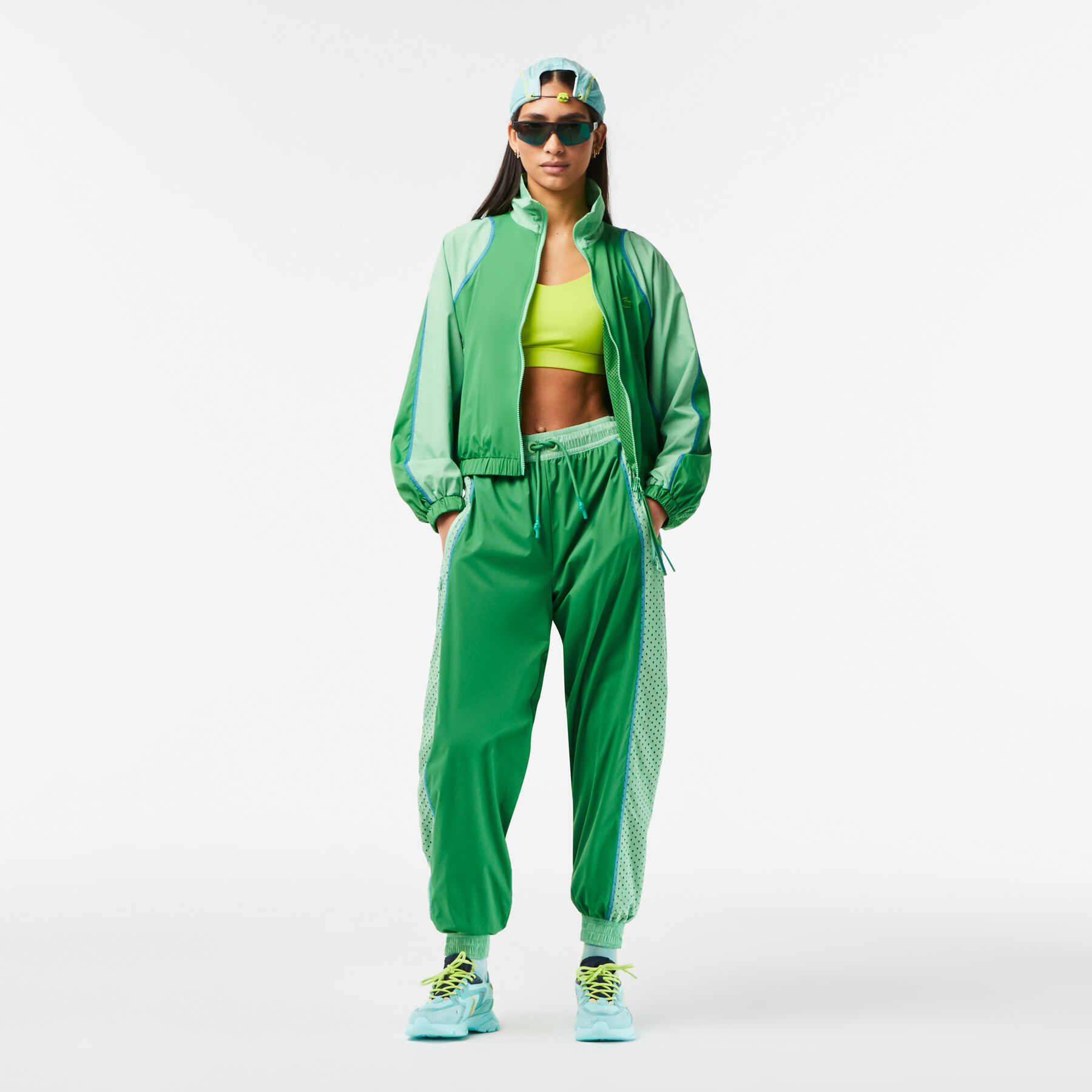 Women&rsquo;s Lacoste Oversized Two Tone Taffeta Jacket