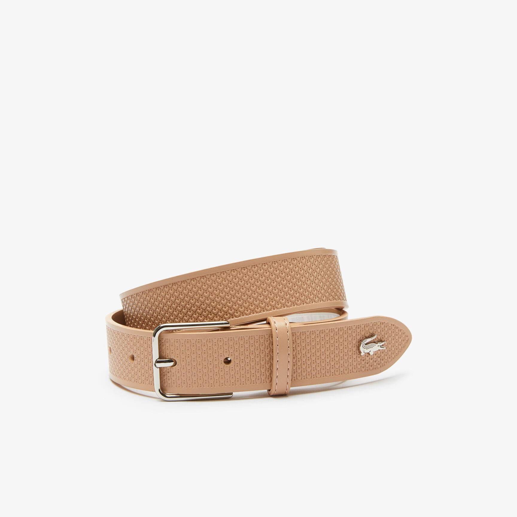 حزام جلد بحياكة وتمساح معدني للرجال حزام جلد بحياكة وتمساح معدني للرجال