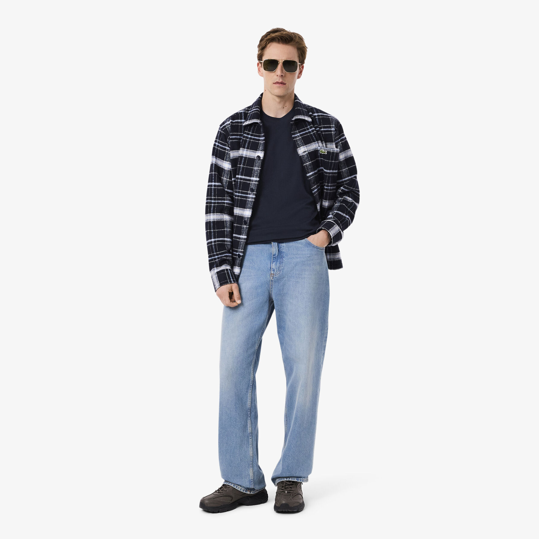 lacoste embroidered signature t shirt