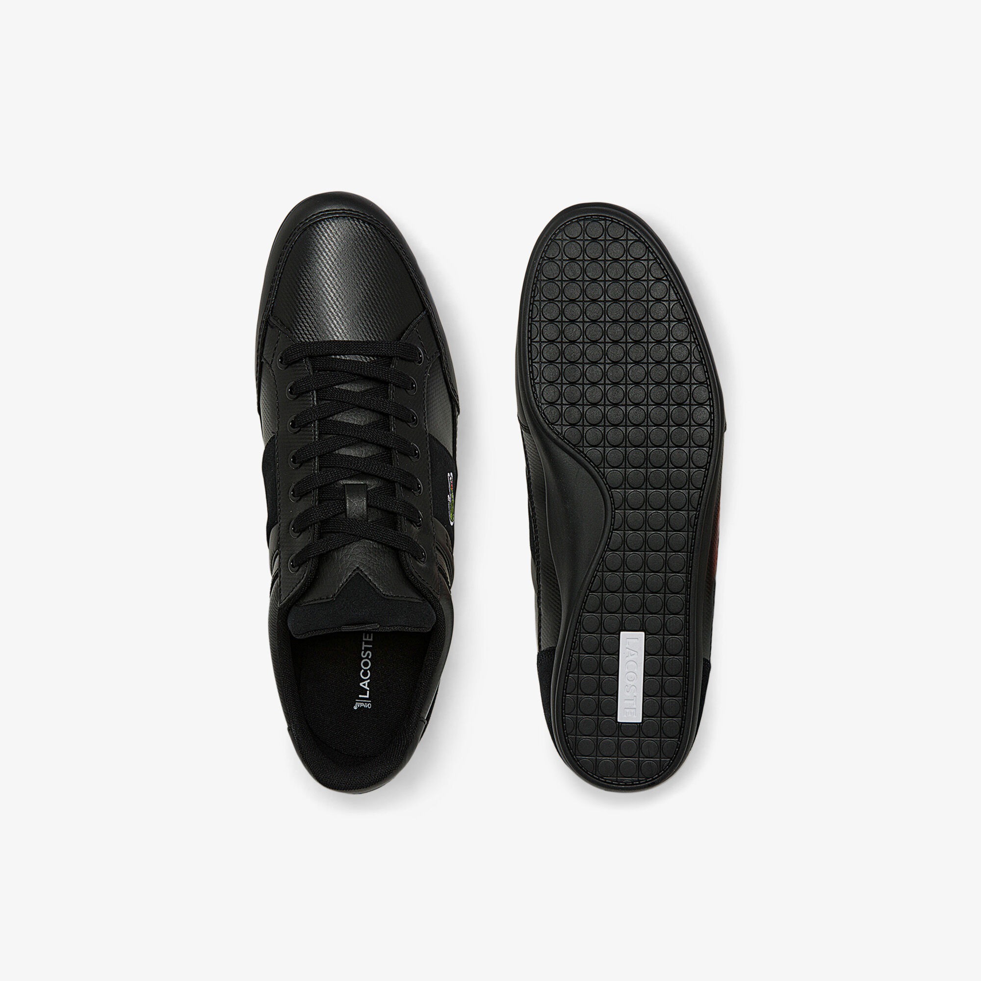 Buy Men s Chaymon BL Leather and Synthetic Tonal Trainers Lacoste EG