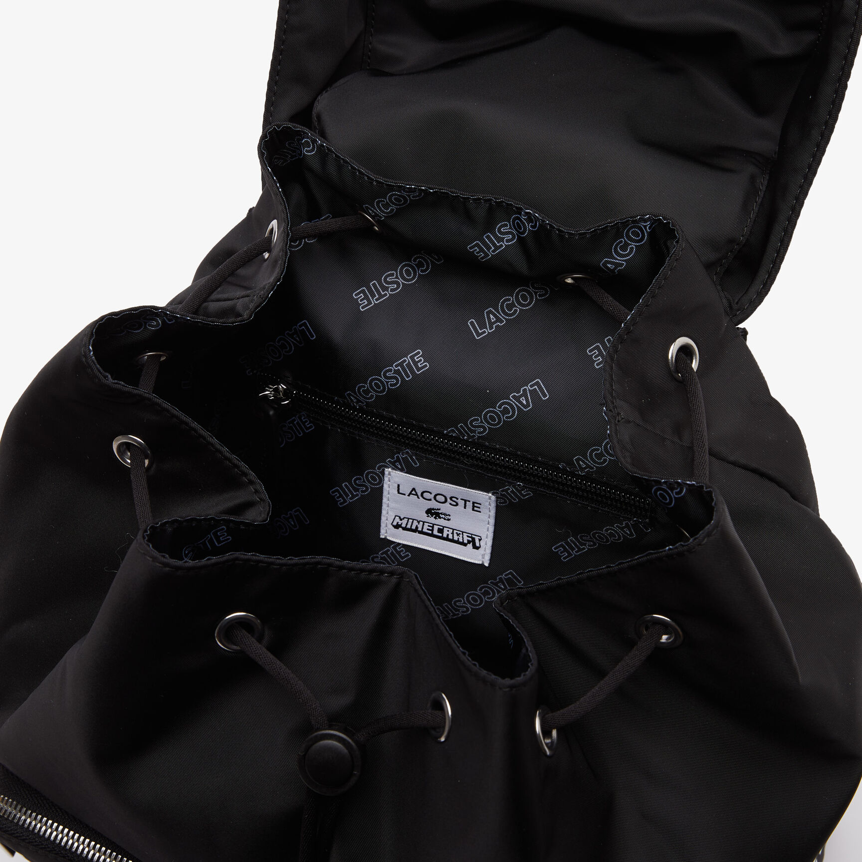 حقيبة ظهر نايلون مطبوعة للجنسين مجموعة Lacoste x Minecraft حقيبة ظهر نايلون مطبوعة للجنسين مجموعة Lacoste x Minecraft