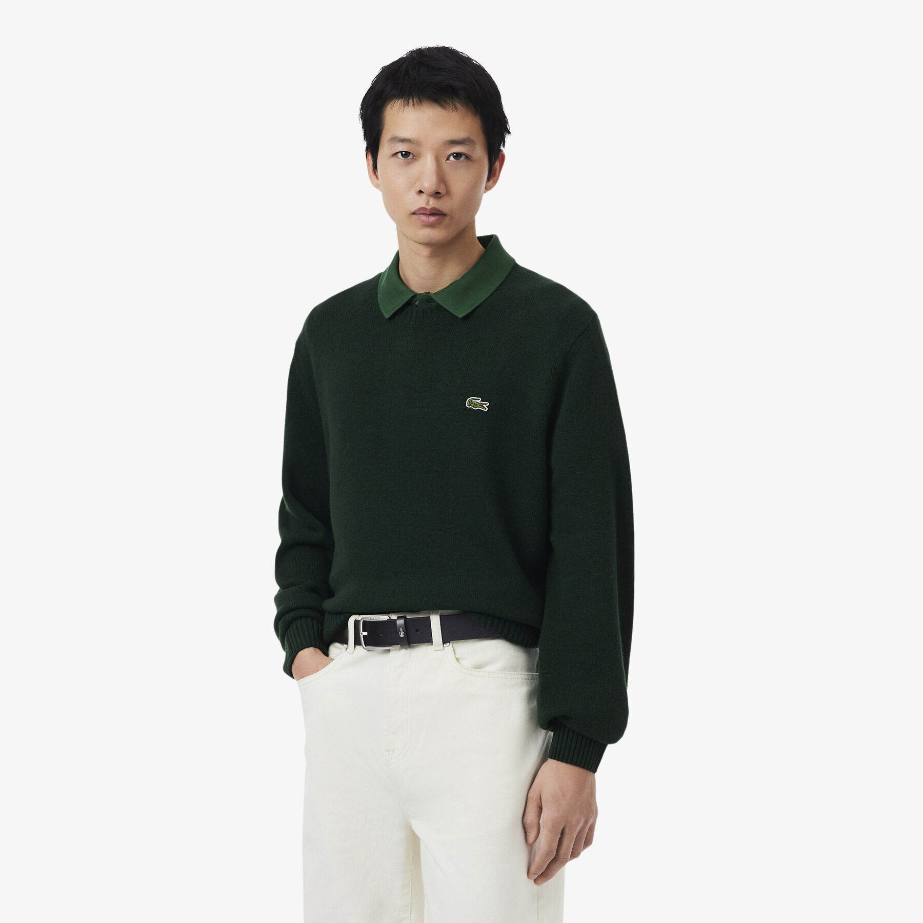 Smooth Leather Belt lacoste smooth leather belt