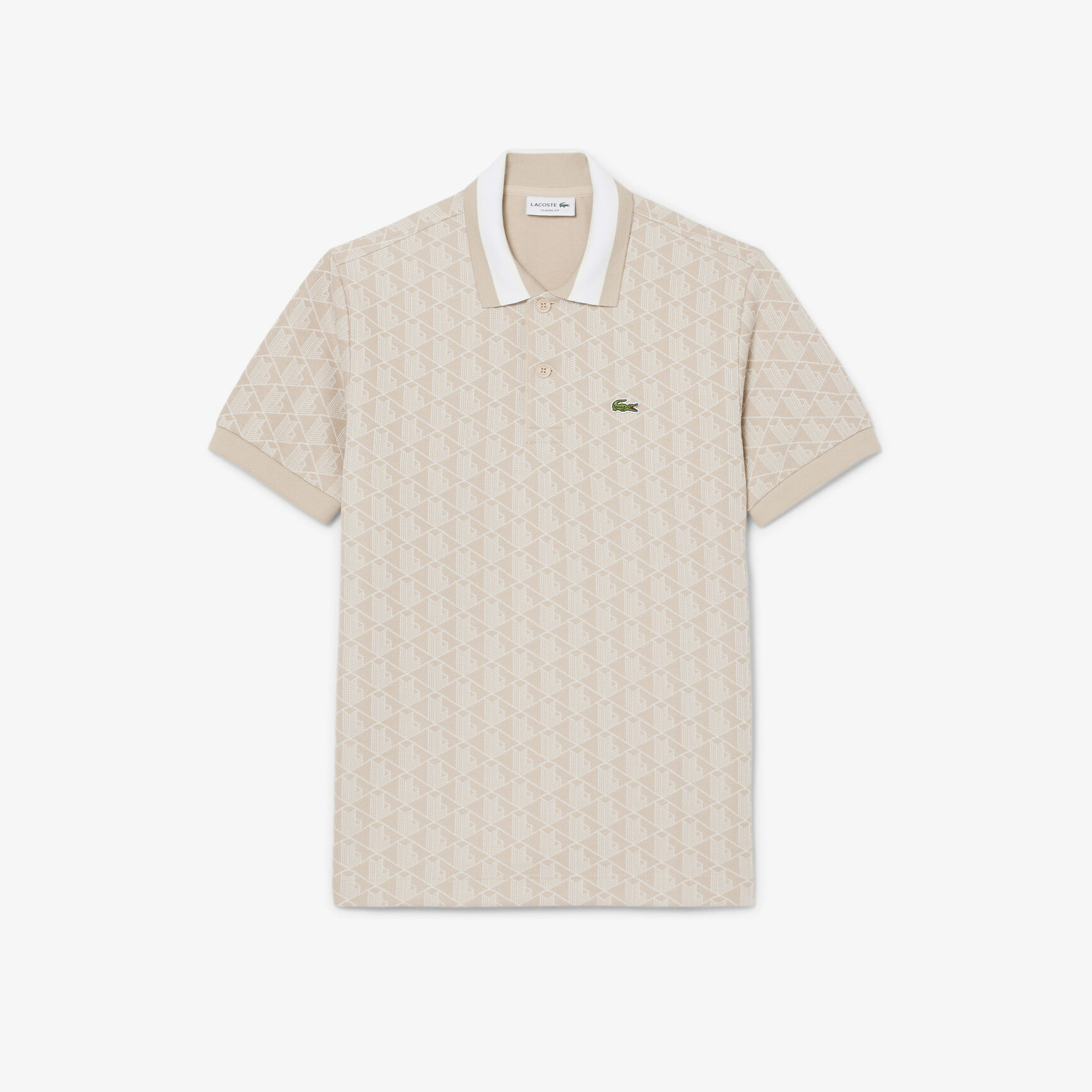 Classic Fit Monogram Jacquard Polo Shirt